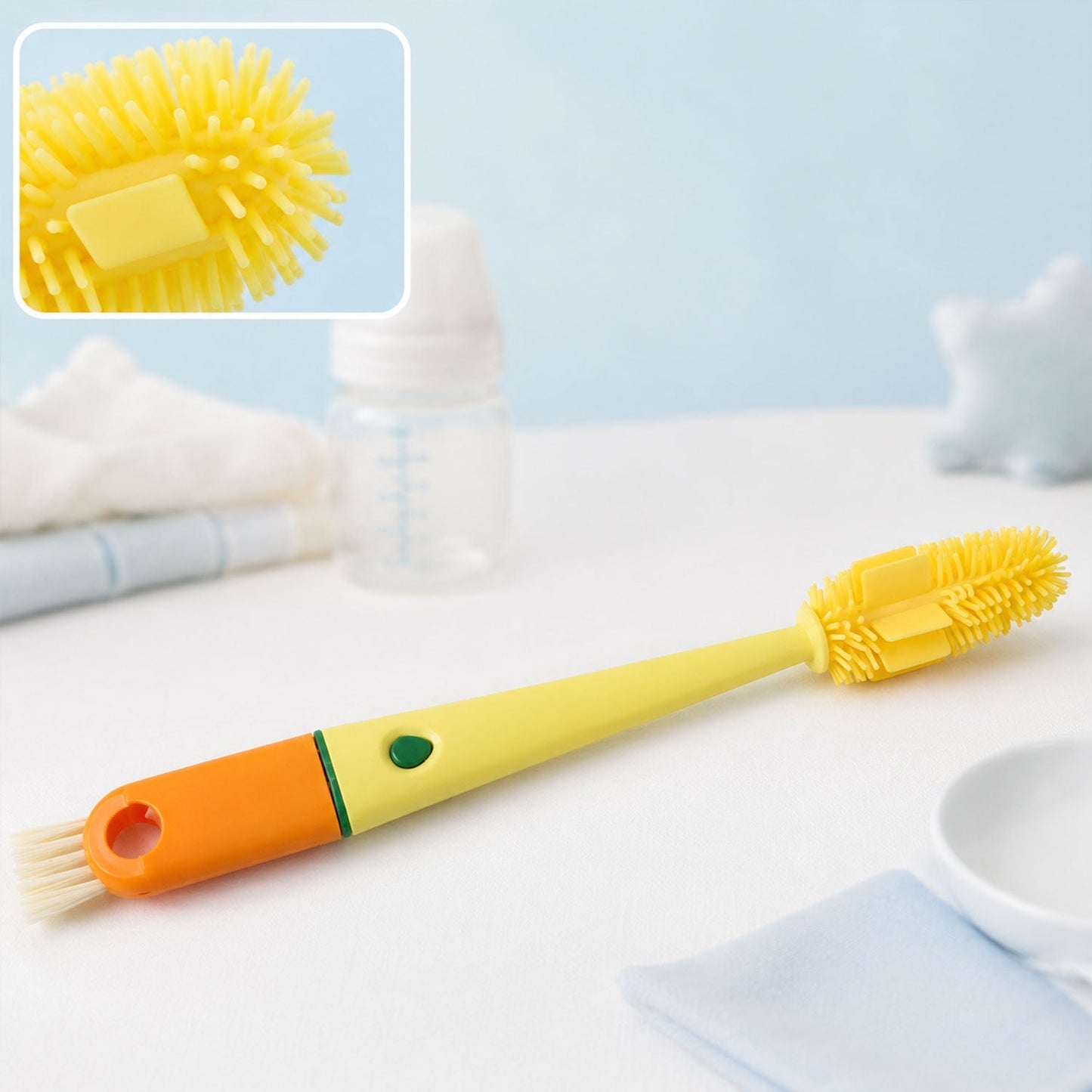 4 in 1 Silicone Bottle Cleaning Brush – Hygienic & Reusable
