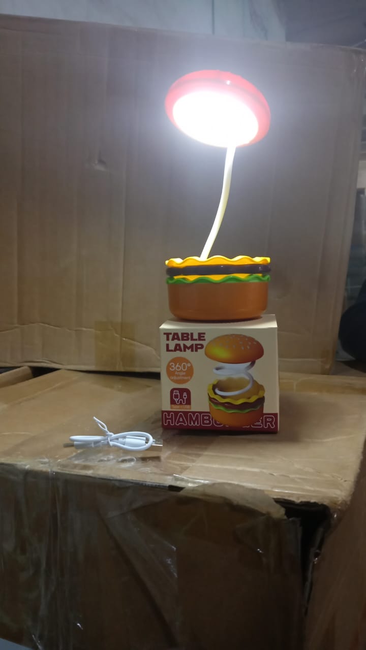 Burger LED Night Lamp – Folding & Rechargeable | Indo Glow