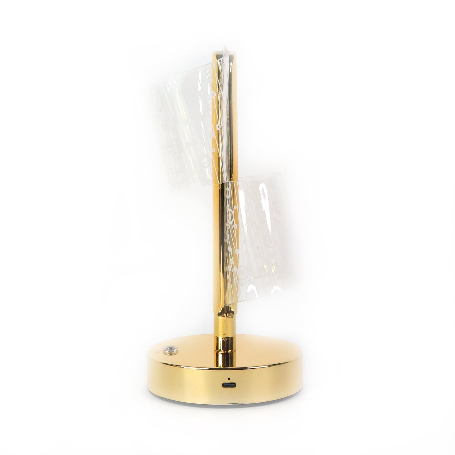 Crystal LED Double Shade Table Lamp – Elegant Home Lighting