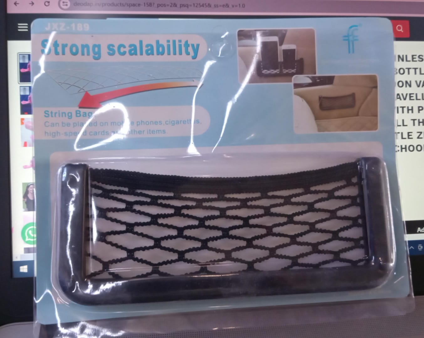 Car Seat Organizer – Mesh Storage for Phone & Purse | Velvet Wheels