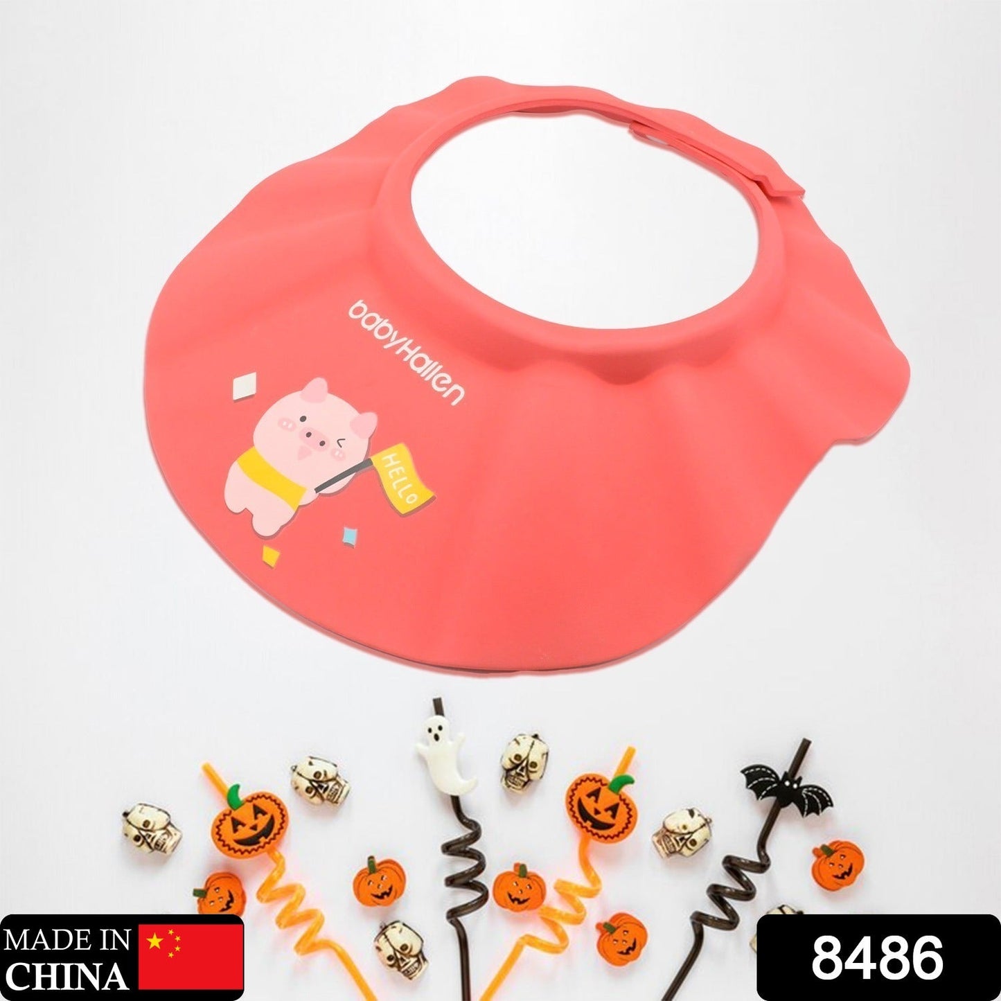 Baby Shower Cap – Adjustable Eye & Ear Protection | Mini Bubbles