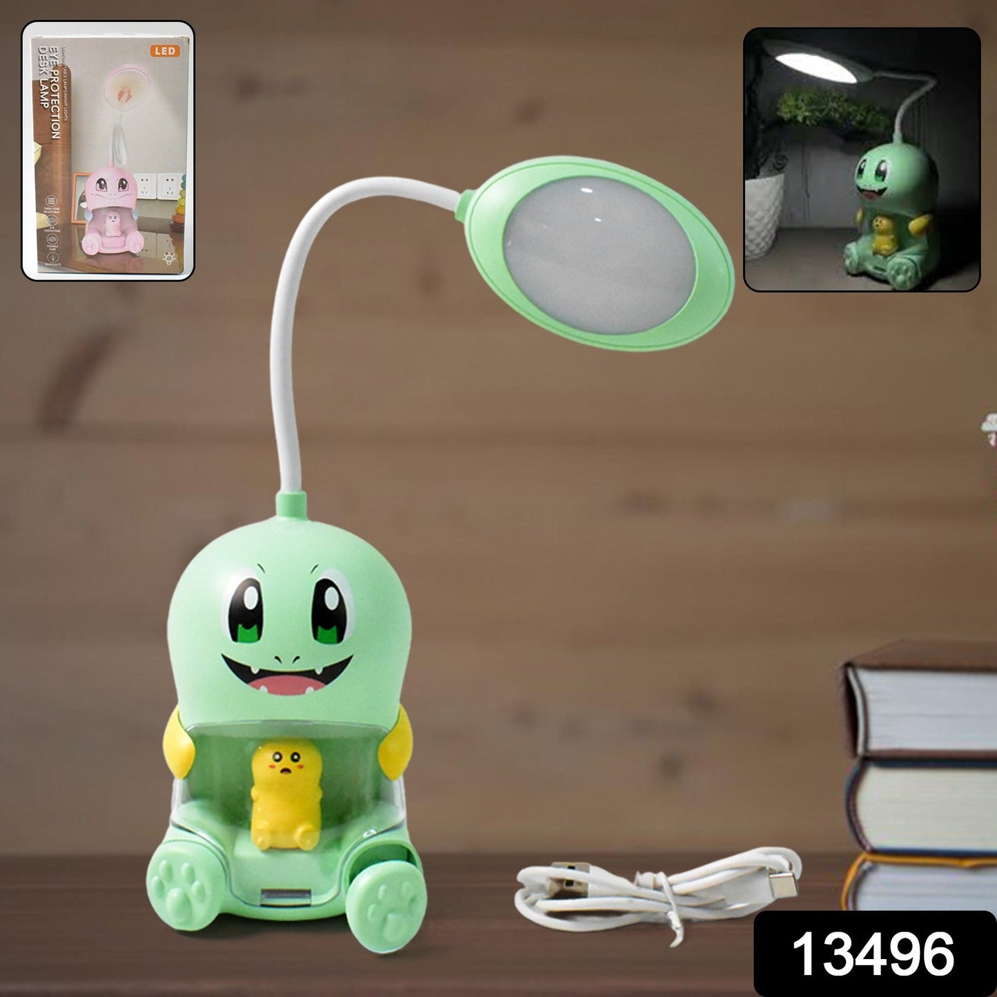 Cartoon LED Desk Lamp – Eye Protection, USB Charging | Deskrova
