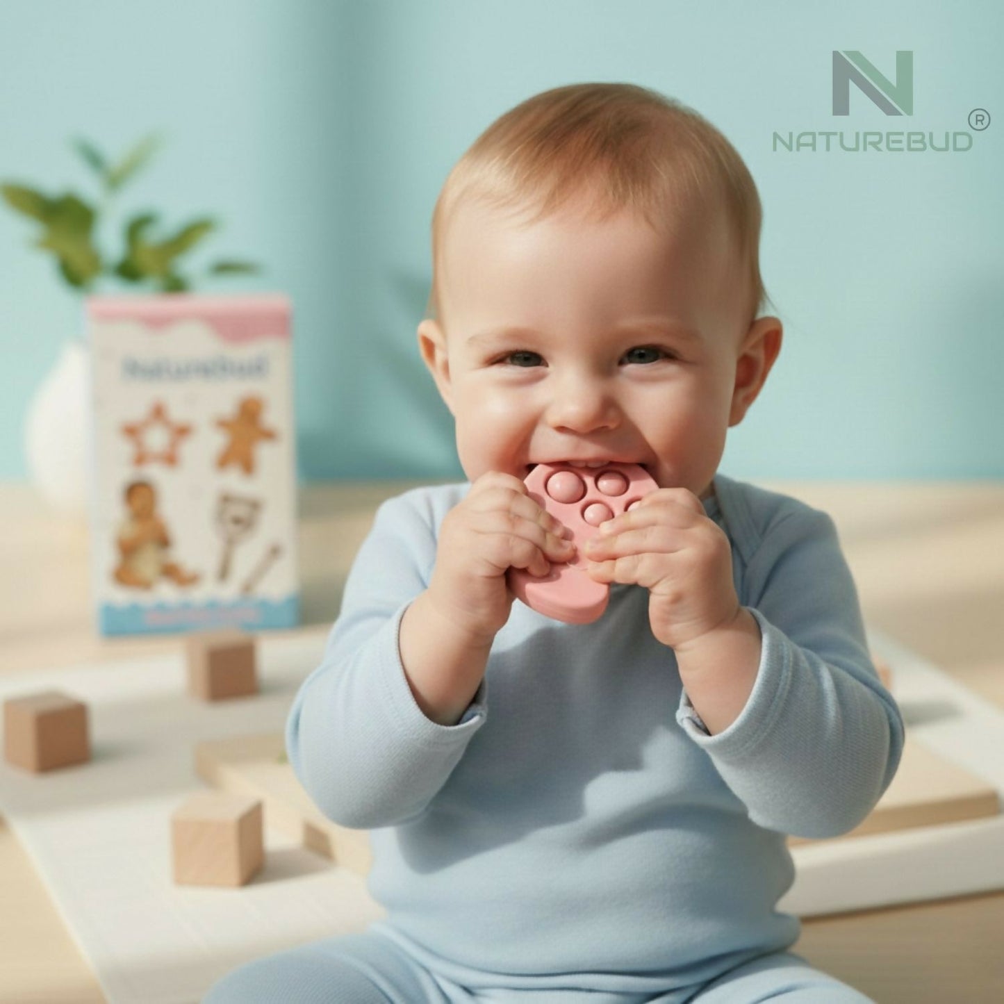 Baby Teether – Tree Shaped Silicone Popping Toy for Teething Relief