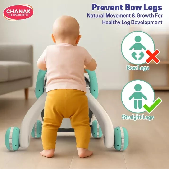 Baby Walker with Anti-Slip Wheels – Safe Musical Walker for 9+ Months