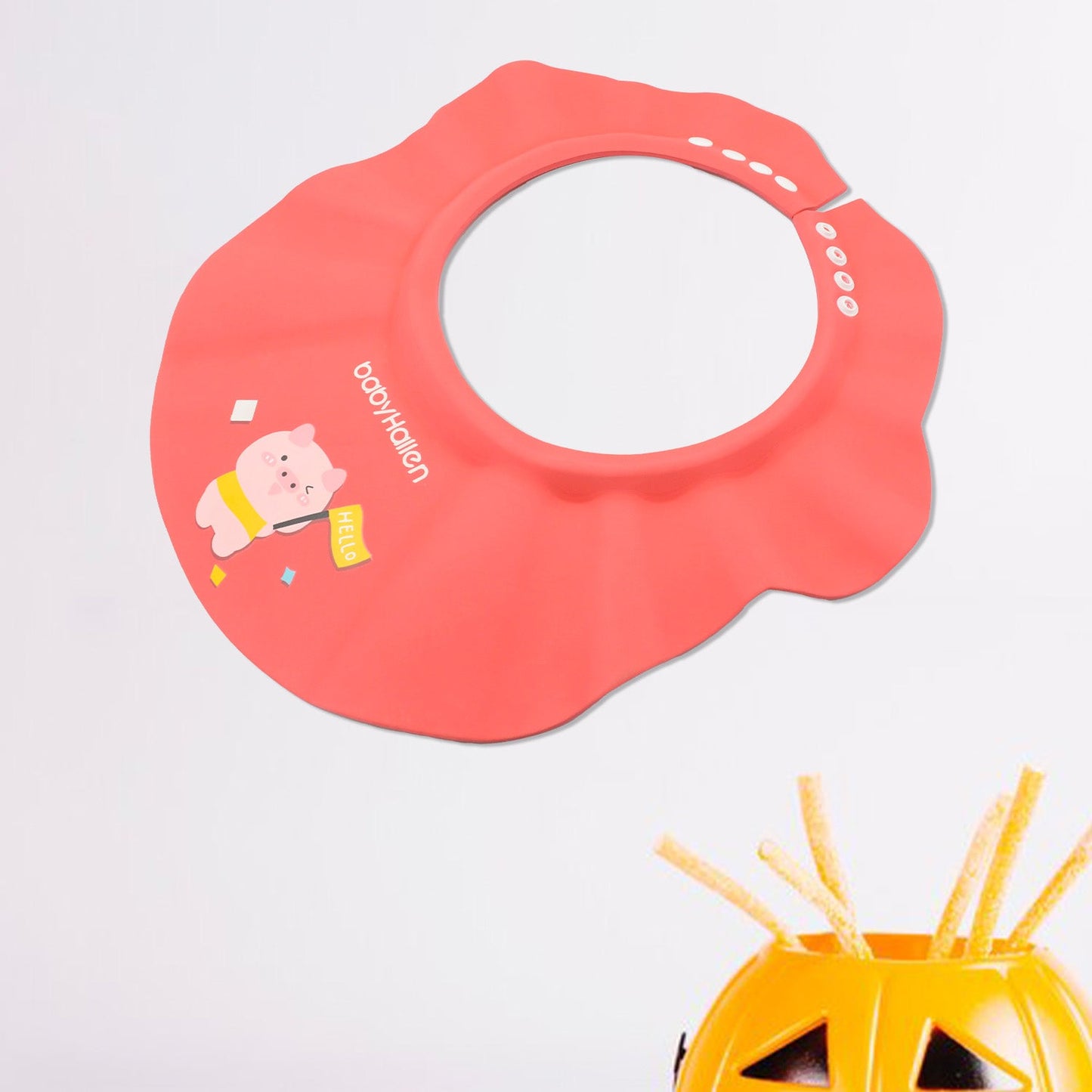 Baby Shower Cap – Adjustable Eye & Ear Protection | Mini Bubbles