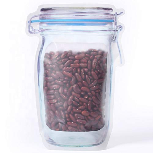 Reusable Food Storage Bag – Airtight Mason Jar Zipper 1000ml | Organivo