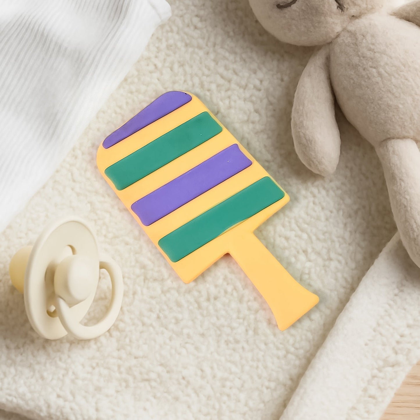 Silicone Baby Teether – Soft, BPA-Free Candy Shape | Babyova