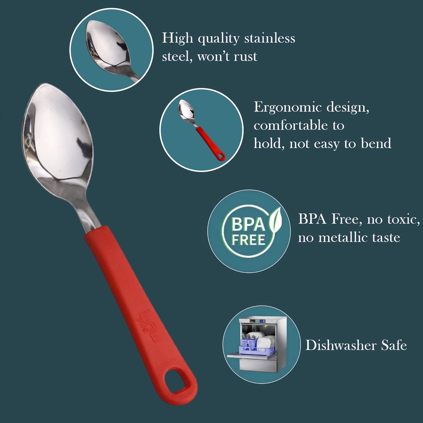 Baby Feeding Spoon Set – Durable Stainless Steel 6-Piece Set
