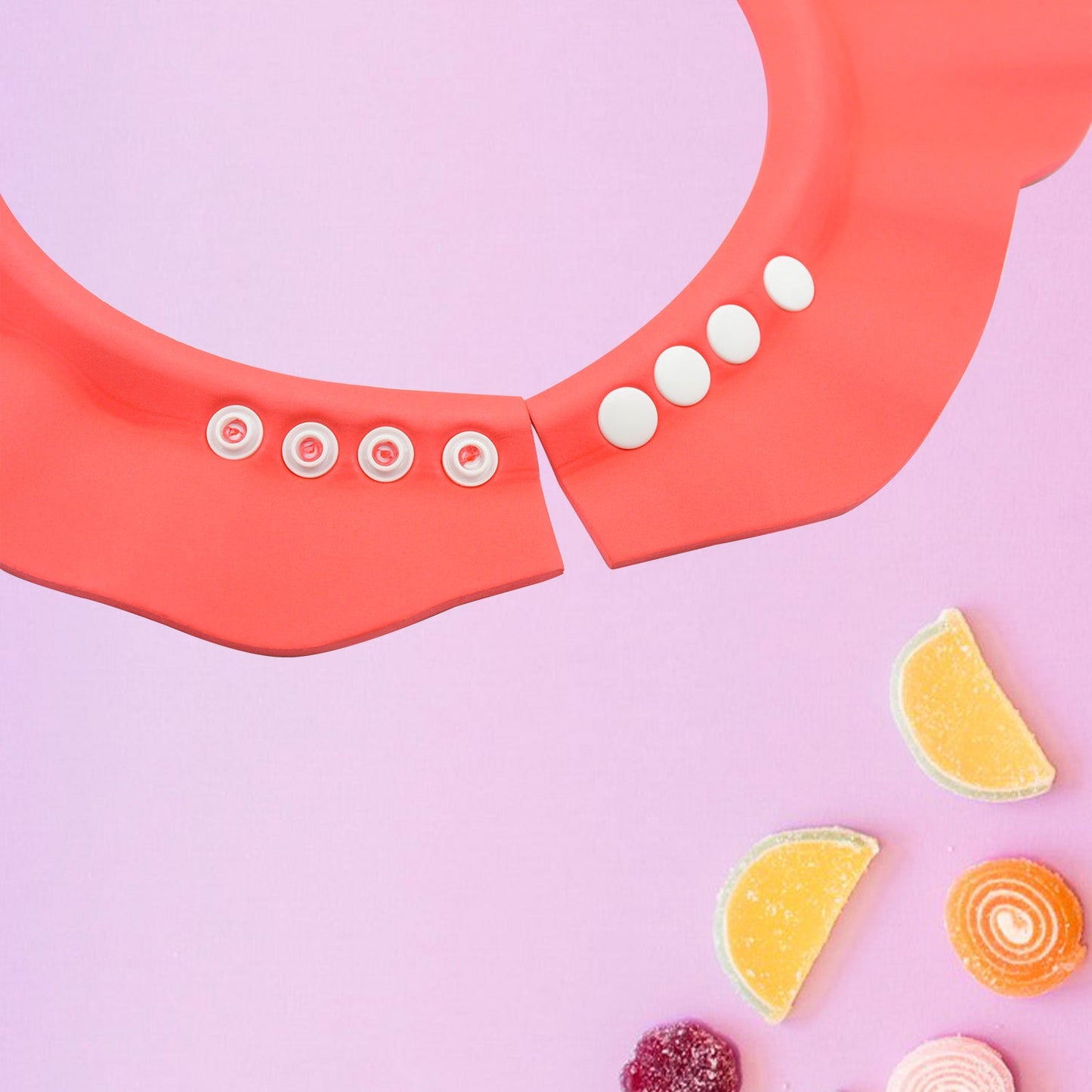Baby Shower Cap – Adjustable Eye & Ear Protection | Mini Bubbles