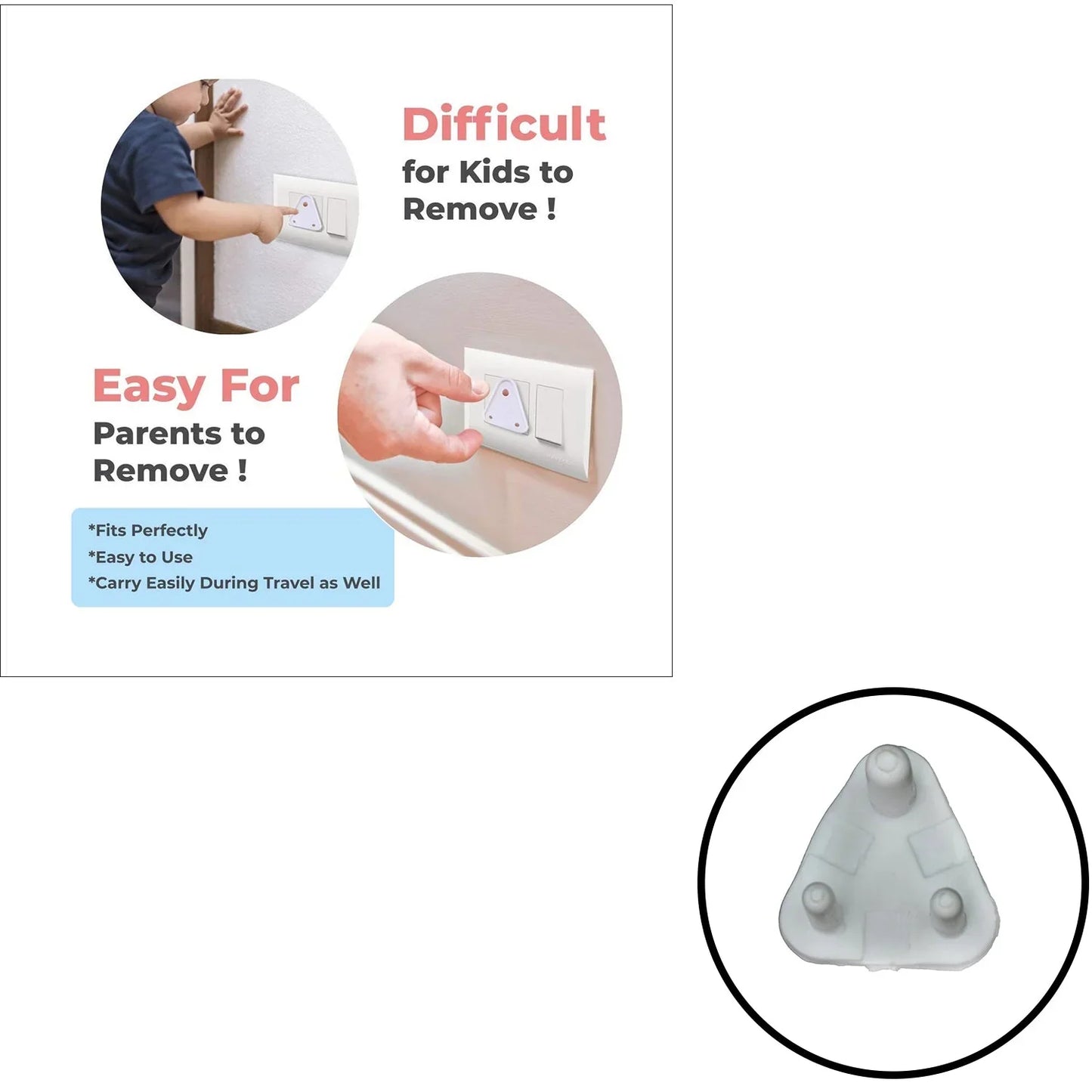 Baby Safety Socket Cover – Large 15Amp Outlet Protector | WipeTech