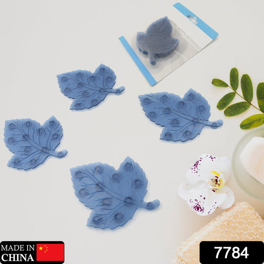 Baby Anti-Slip Bath Mat – Leaf Shaped PVC 4 Pc Set | CrystalWash