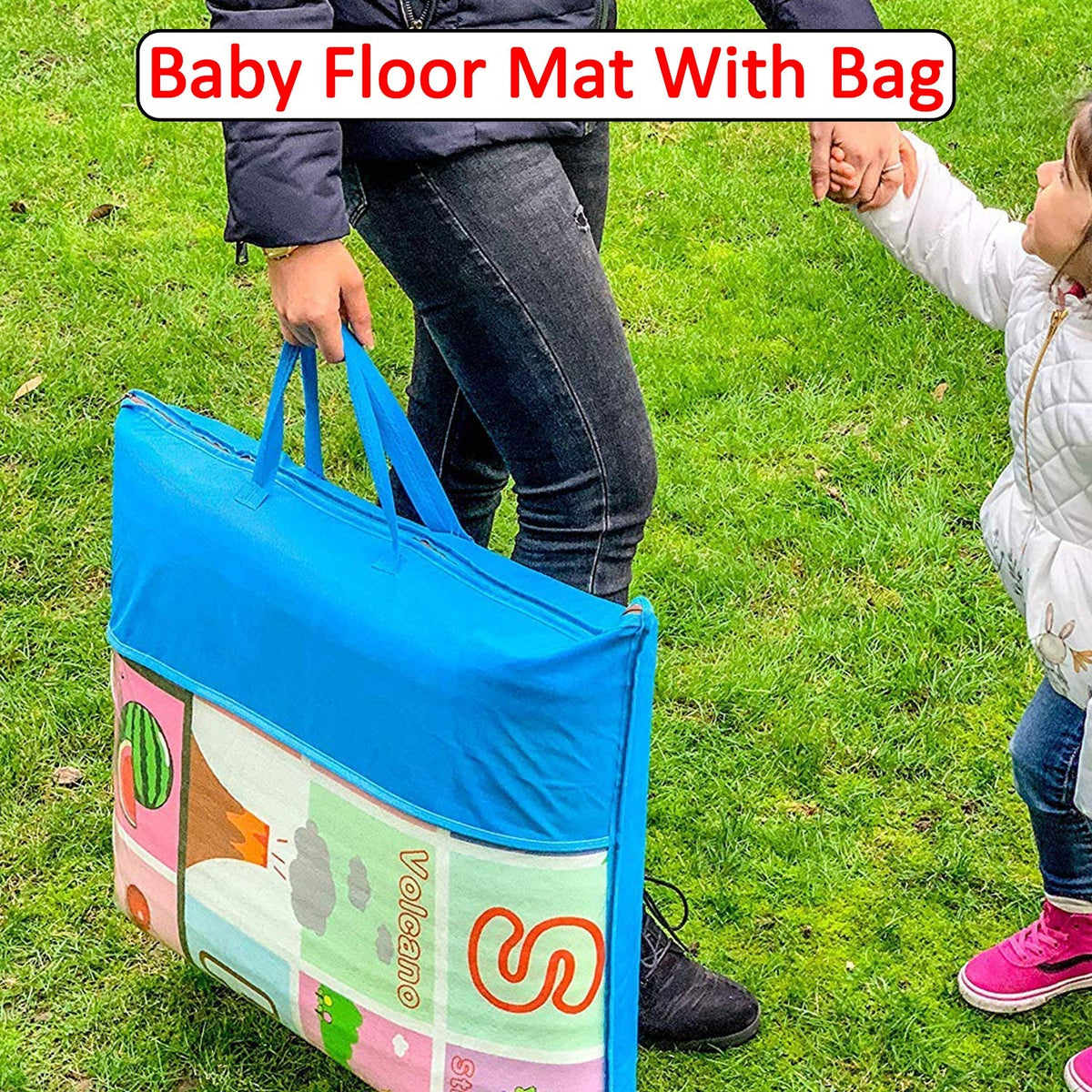 Baby Play Mat – Waterproof Double-Sided 120x180 cm | Mini Bubbles