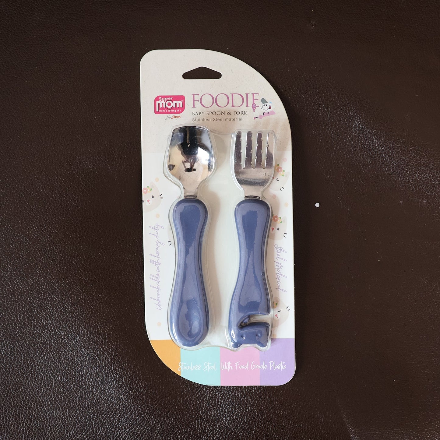 Stainless Steel Baby Spoon & Fork Set – Safe Toddler Cutlery