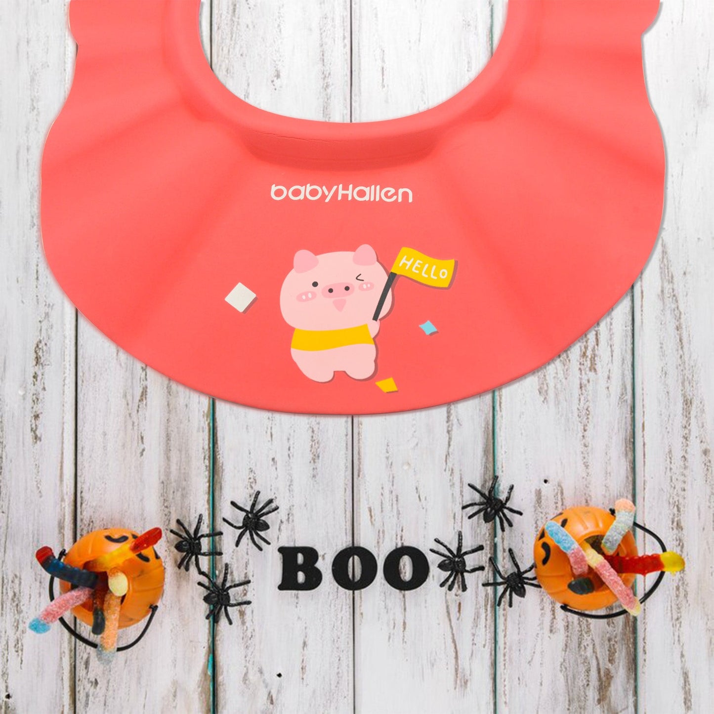 Baby Shower Cap – Adjustable Eye & Ear Protection | Mini Bubbles