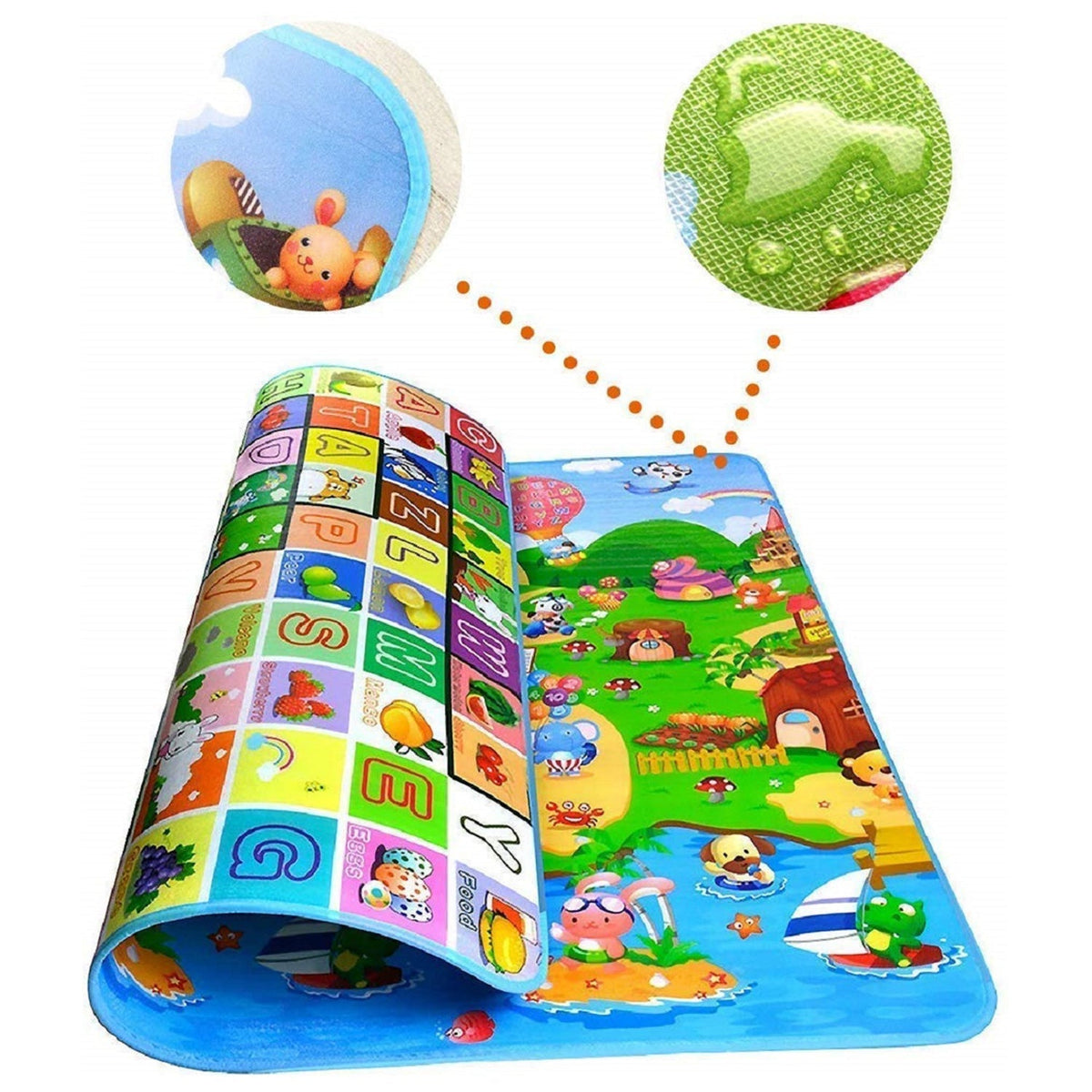 Baby Play Mat – Waterproof Double-Sided 120x180 cm | Mini Bubbles