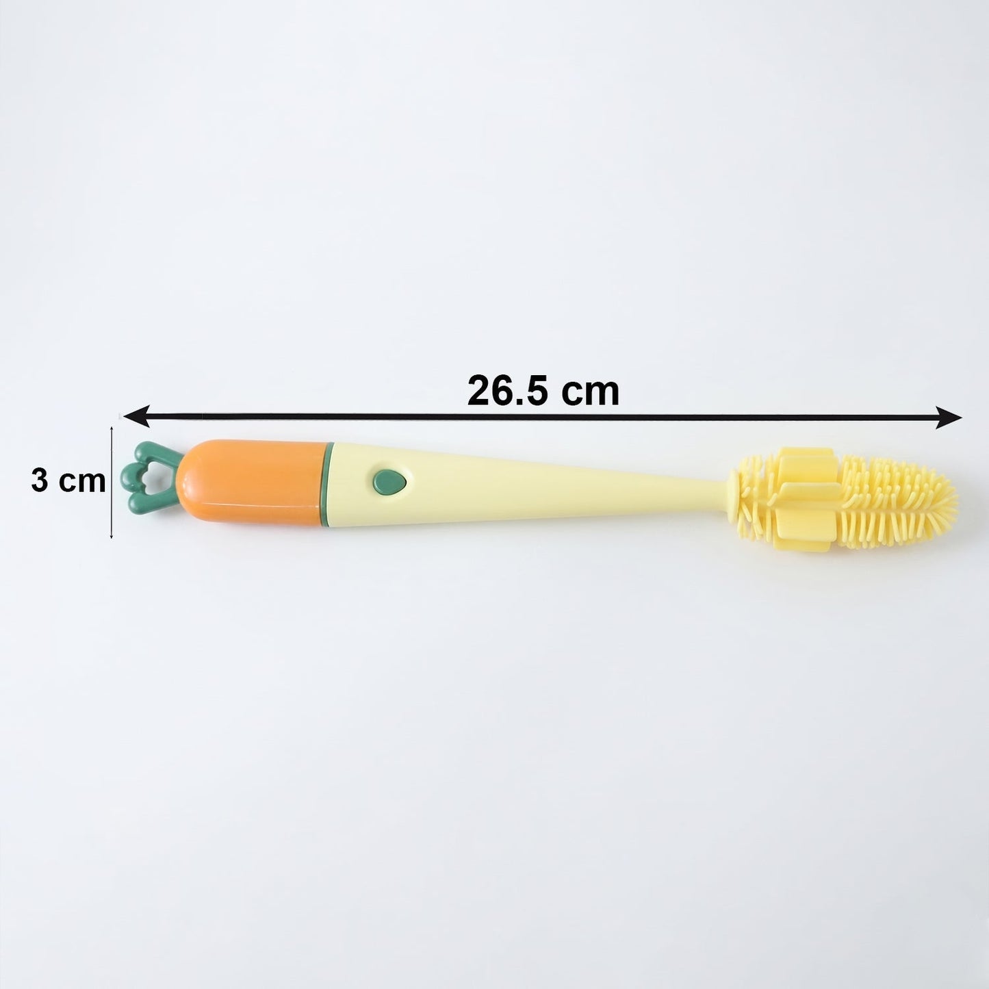 3 in 1 Bottle Cleaning Brush – Gentle & Reusable with Silicone Head