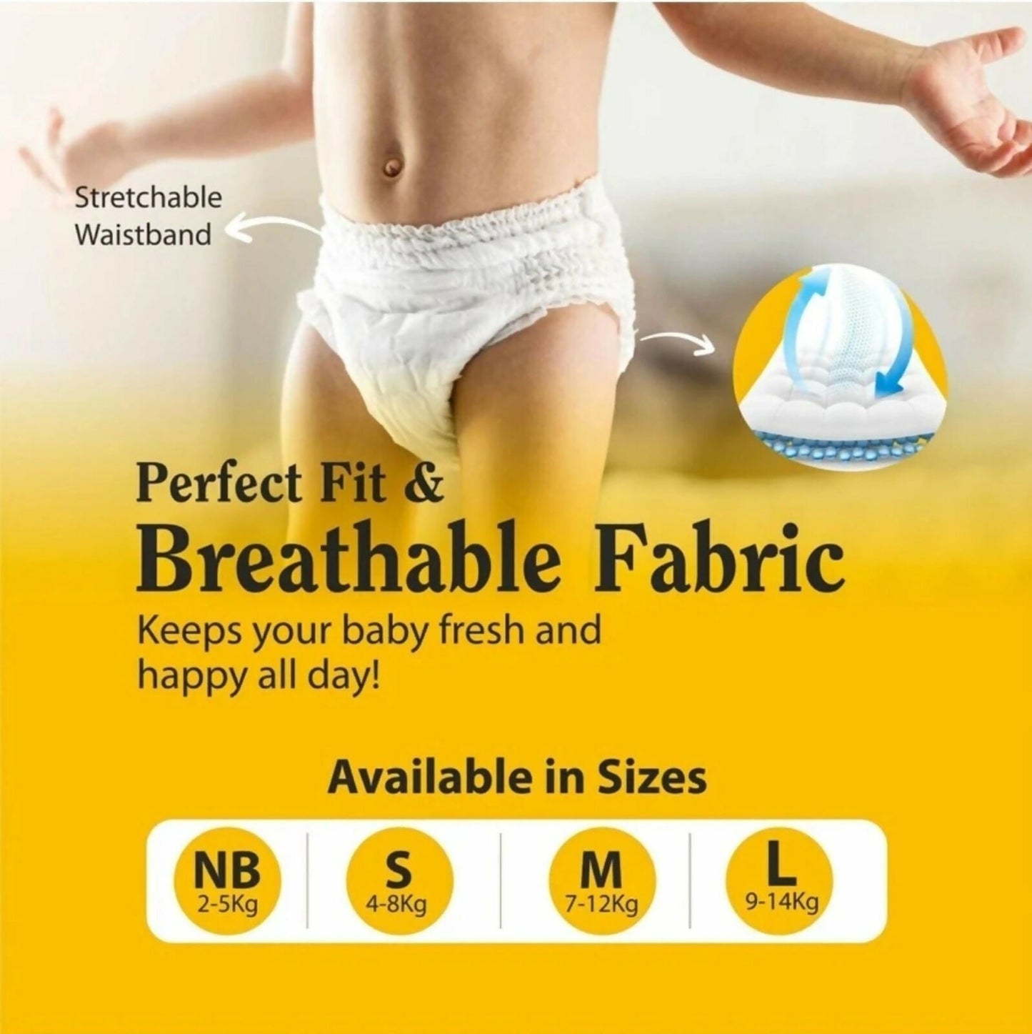 Baby Diaper Pants – Soft & Leakproof for All-Day Comfort