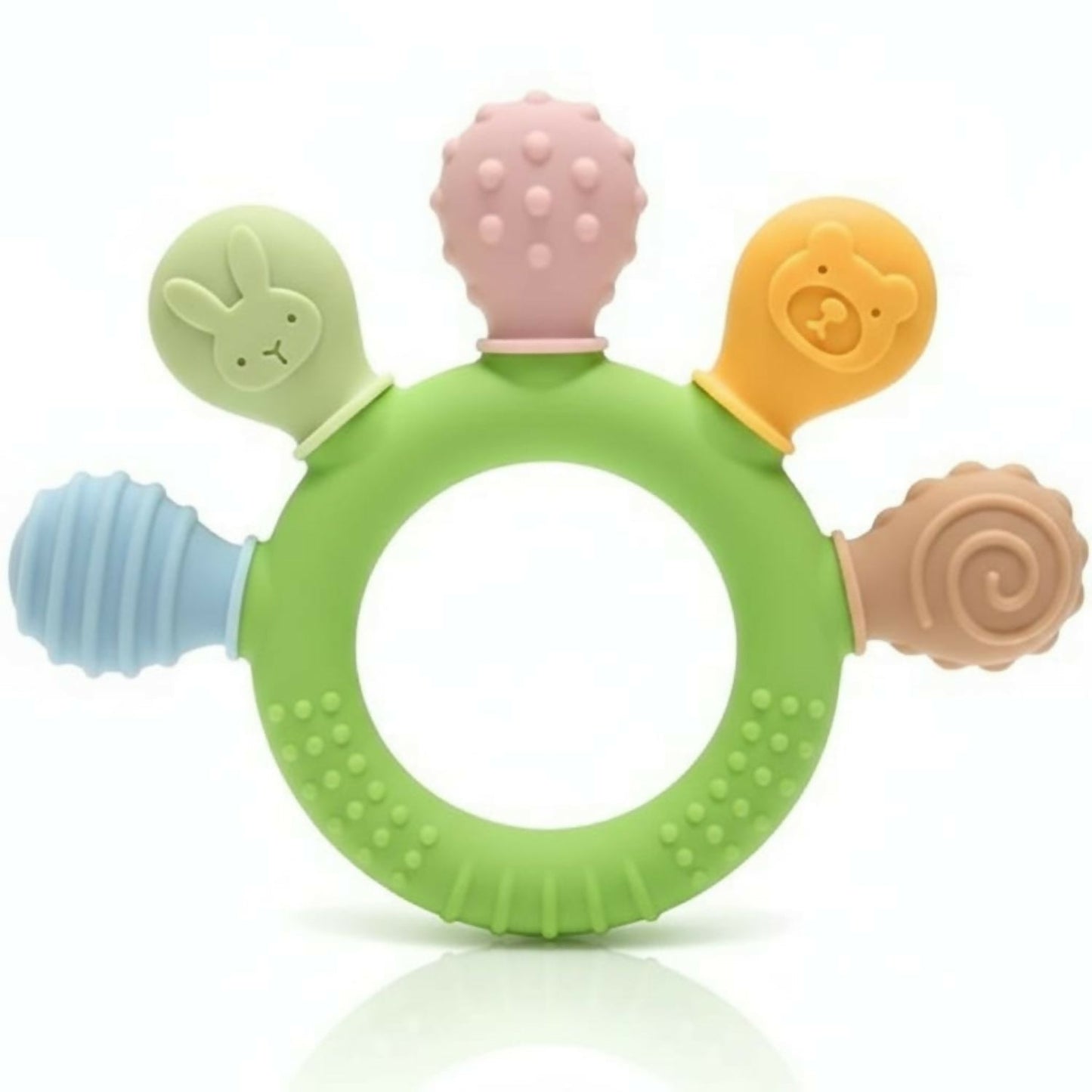 Silicone Baby Teether Hand – Multi-Texture Soothing Relief