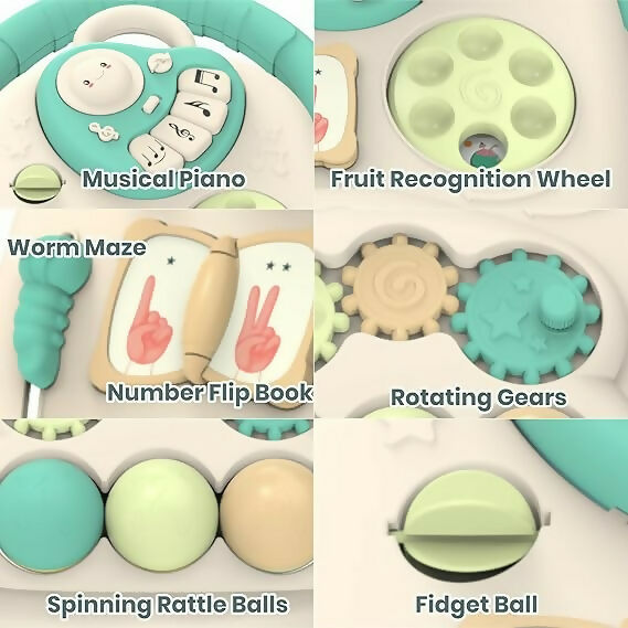 Baby Walker with Anti-Slip Wheels – Safe Musical Walker for 9+ Months