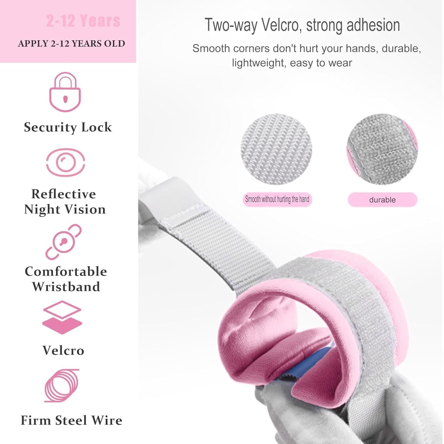 Kids Safety Wrist Link Strap – Adjustable & Secure Child Protection