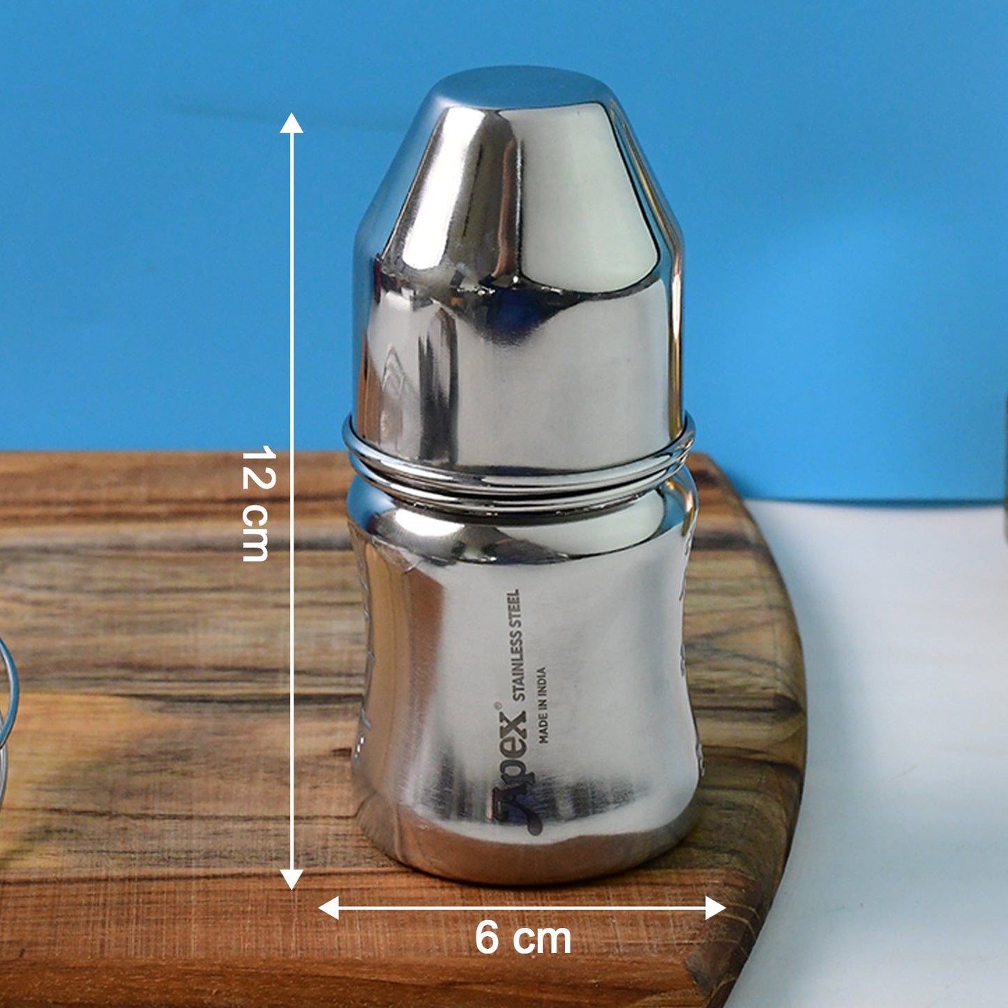 Stainless Steel Baby Feeding Bottle – Safe & Leak-Proof 125 ML