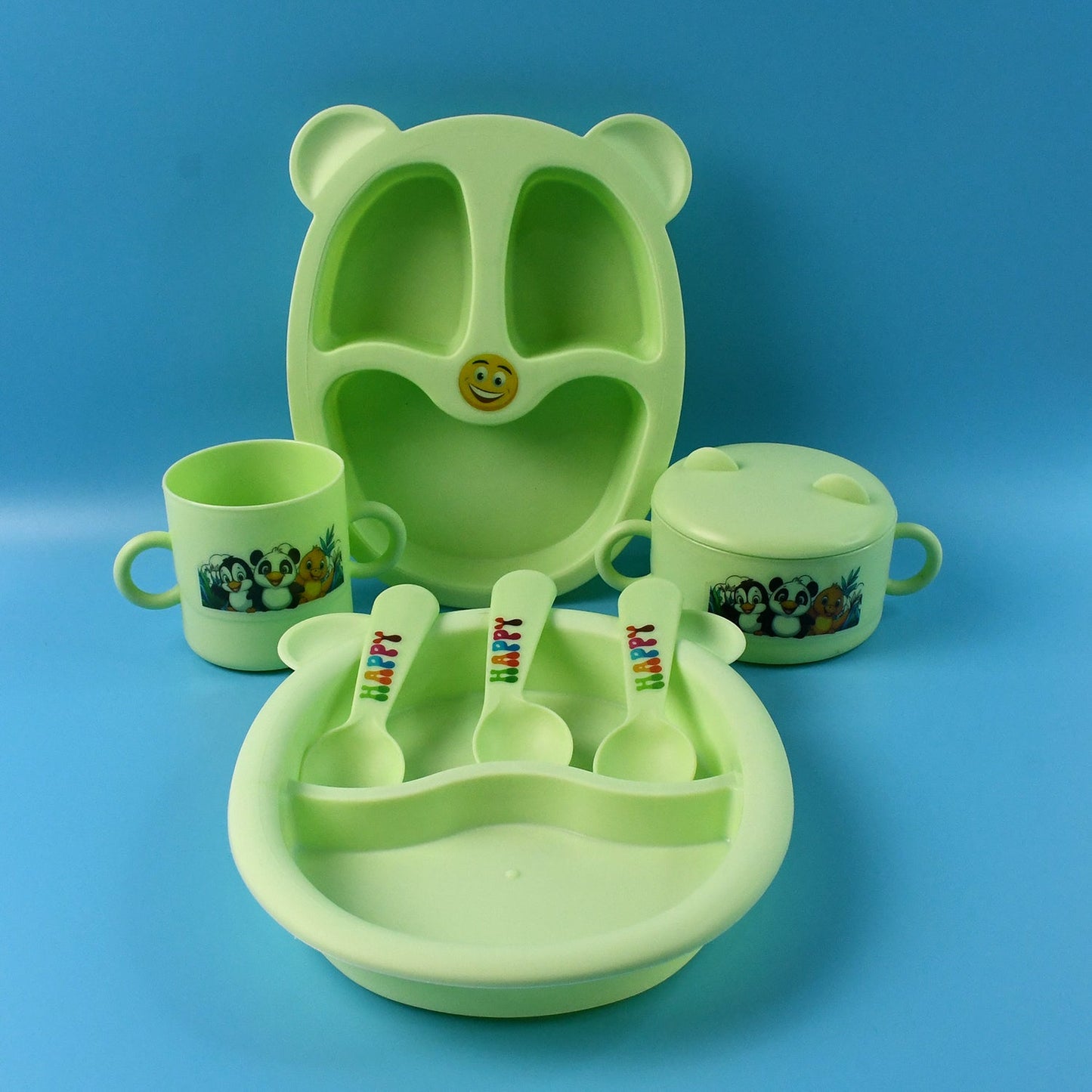 Kids Feeding Dinner Set – 8-Piece BPA-Free Toddler Meal Kit