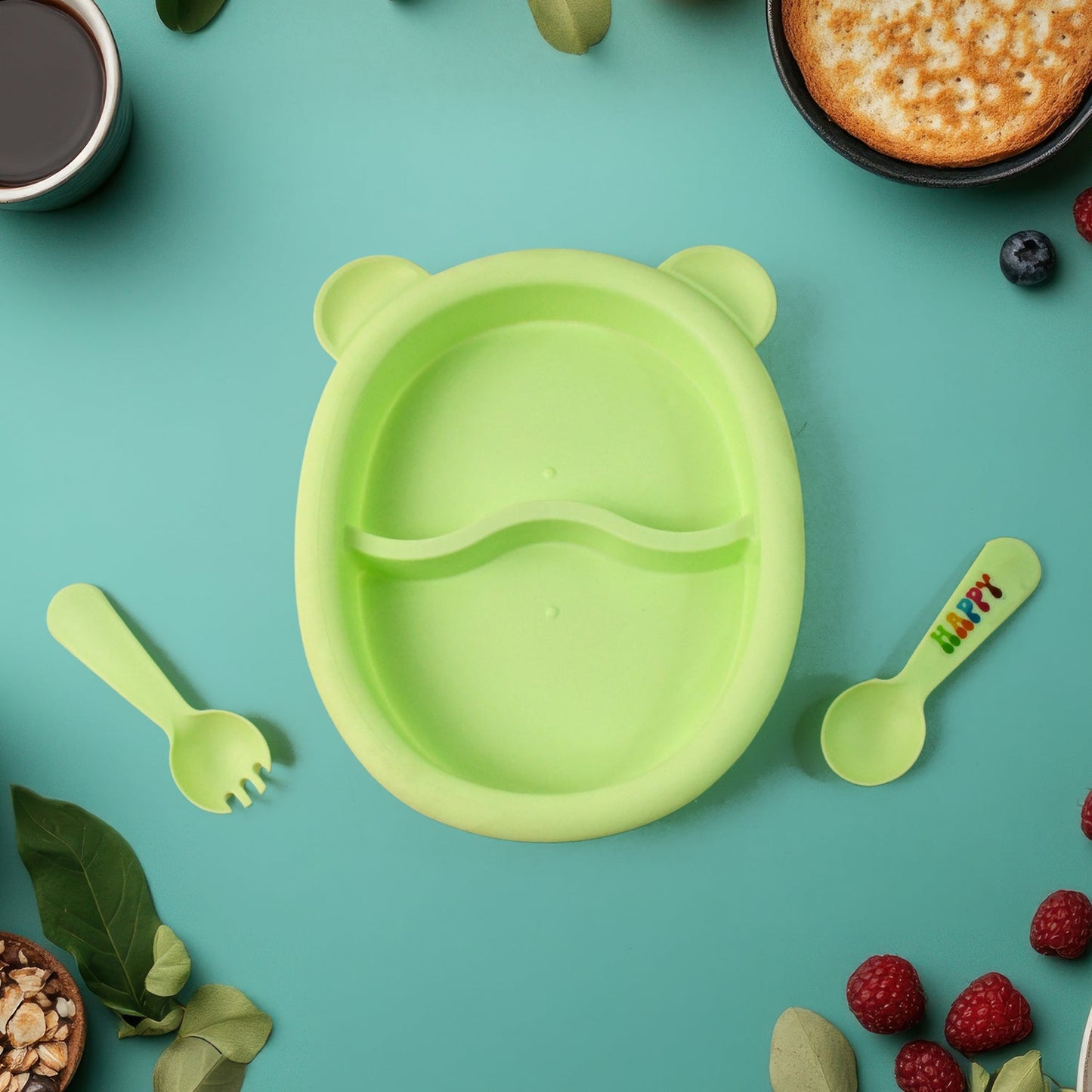 Kids Feeding Dinner Set – 8-Piece BPA-Free Toddler Meal Kit
