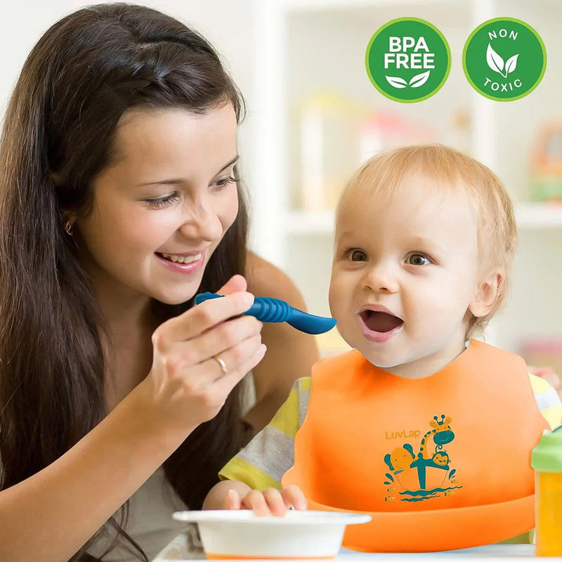 Baby Training Spoons – Soft, BPA-Free Silicone Set of 2