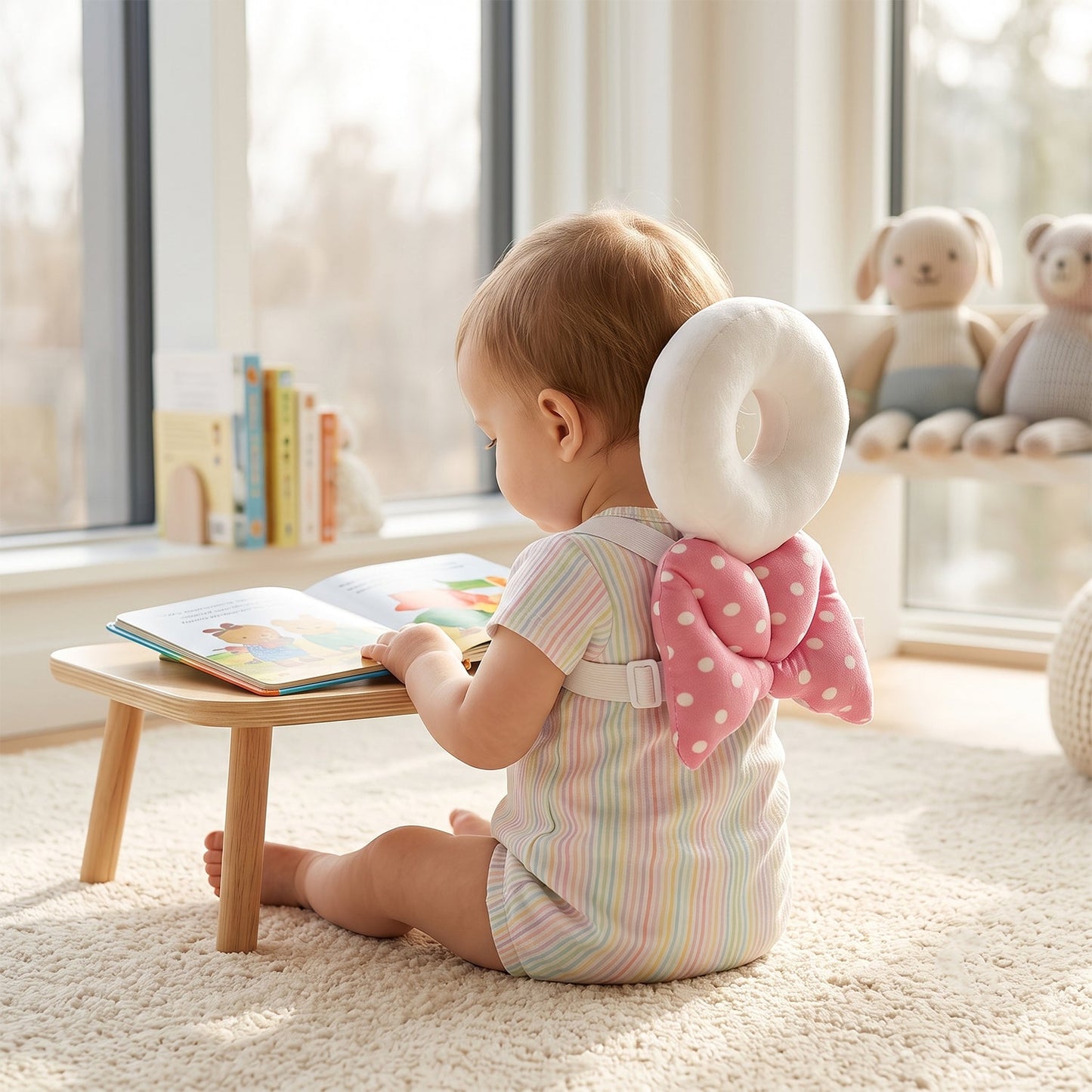Baby Head Protector – Soft Safety Pad for Toddlers | Mini Bubbles