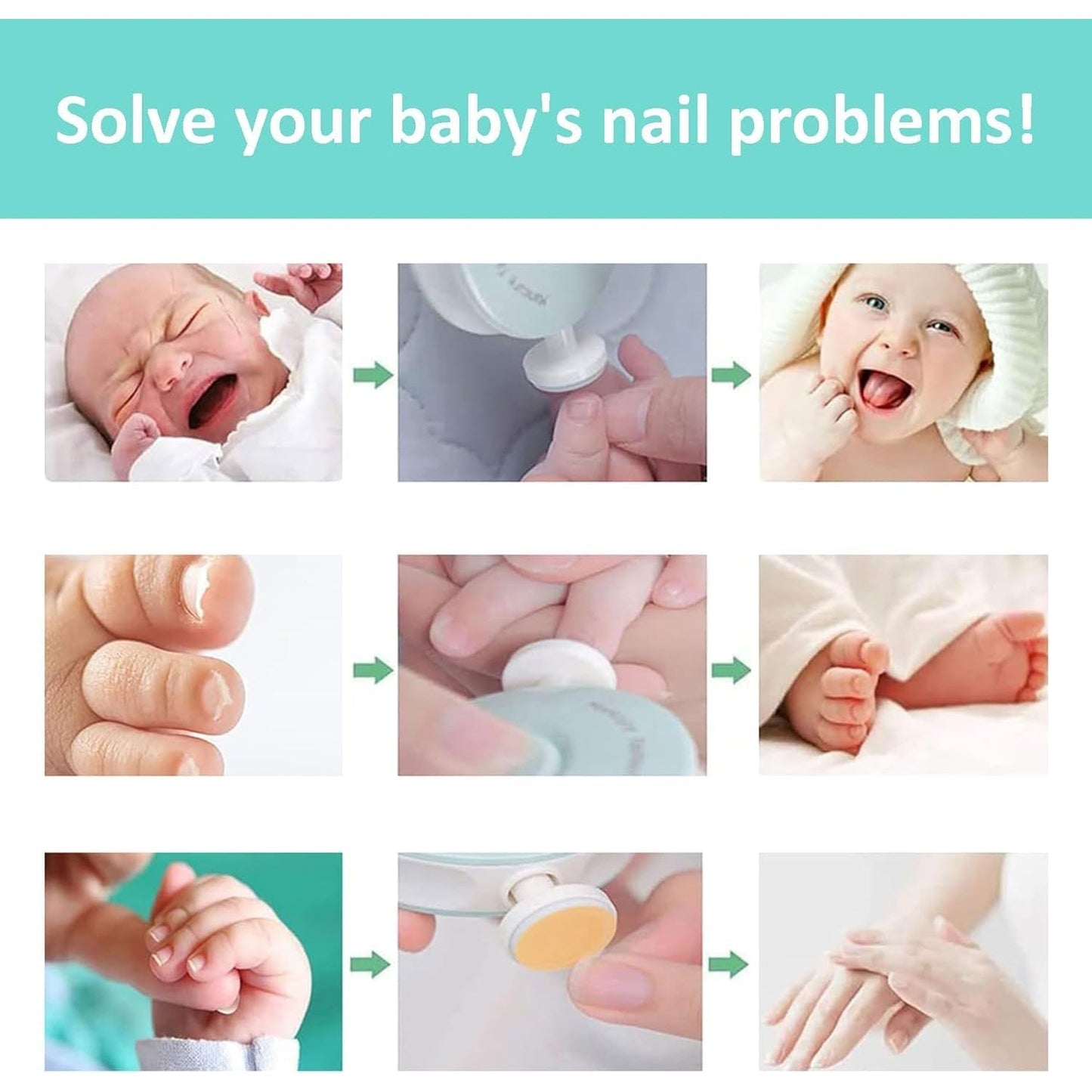 Baby Electric Nail Trimmer – Gentle & Quiet Nail Care Set