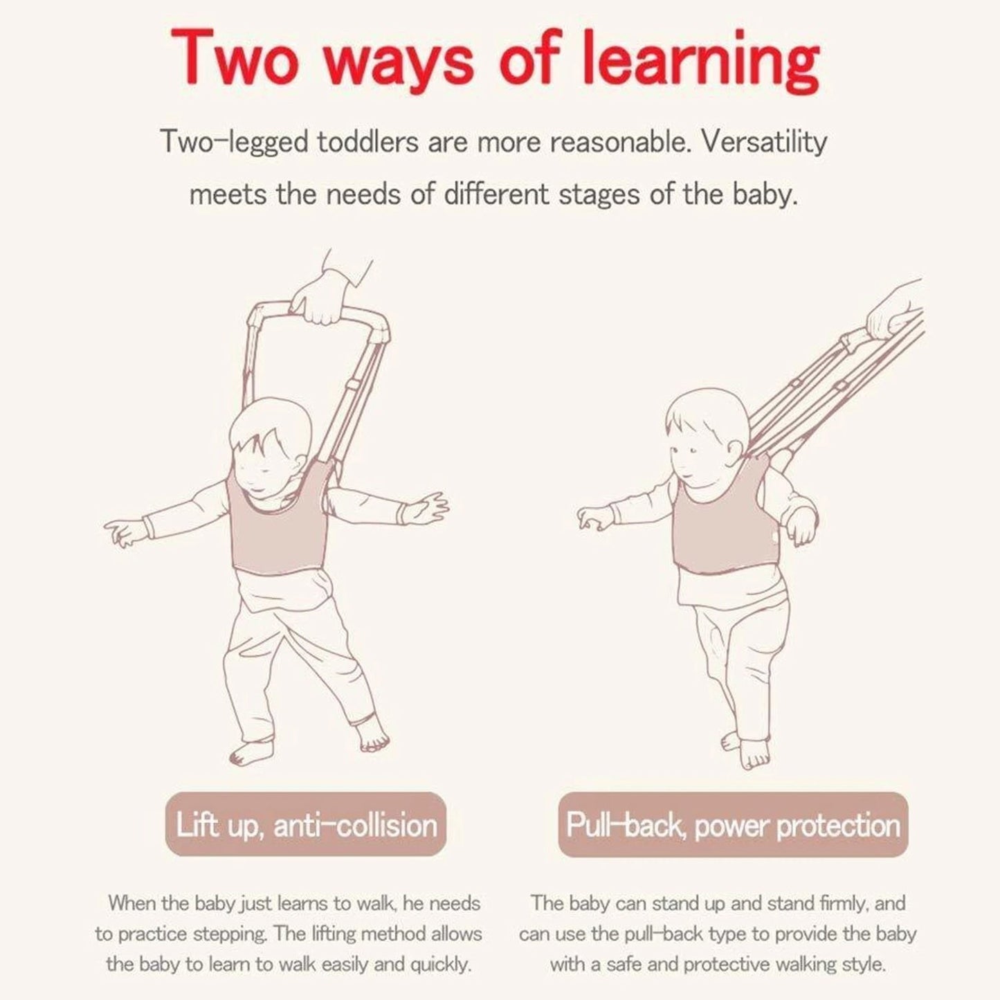 Baby Walking Assist Belt – Supportive Toddler Harness for Early Walks