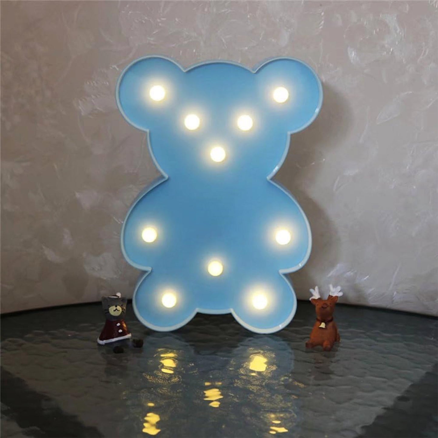 Teddy Bear LED Night Light – Soft Glow Battery Operated Lamp