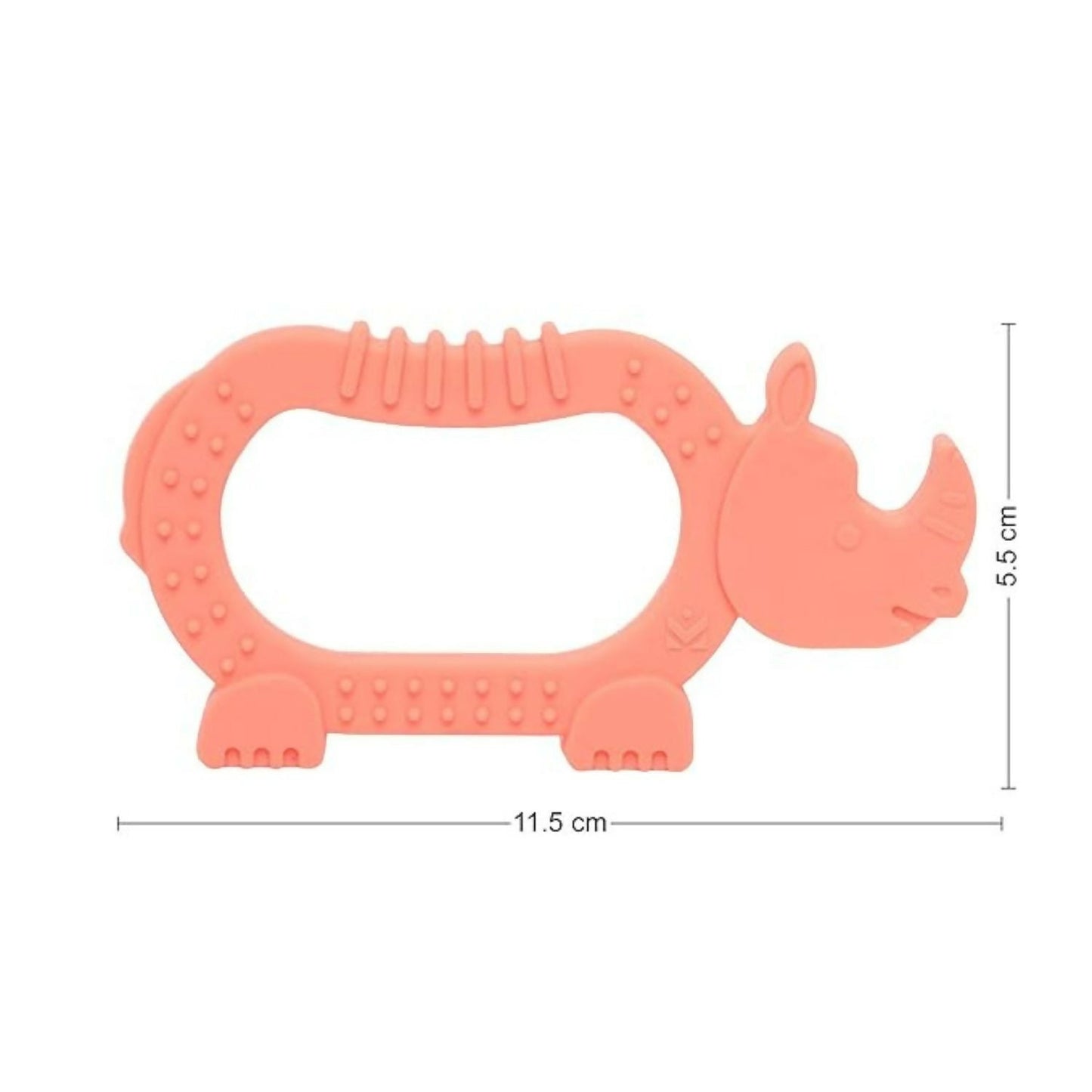 Rhino Silicone Baby Teether – Soft, Safe Gum Relief