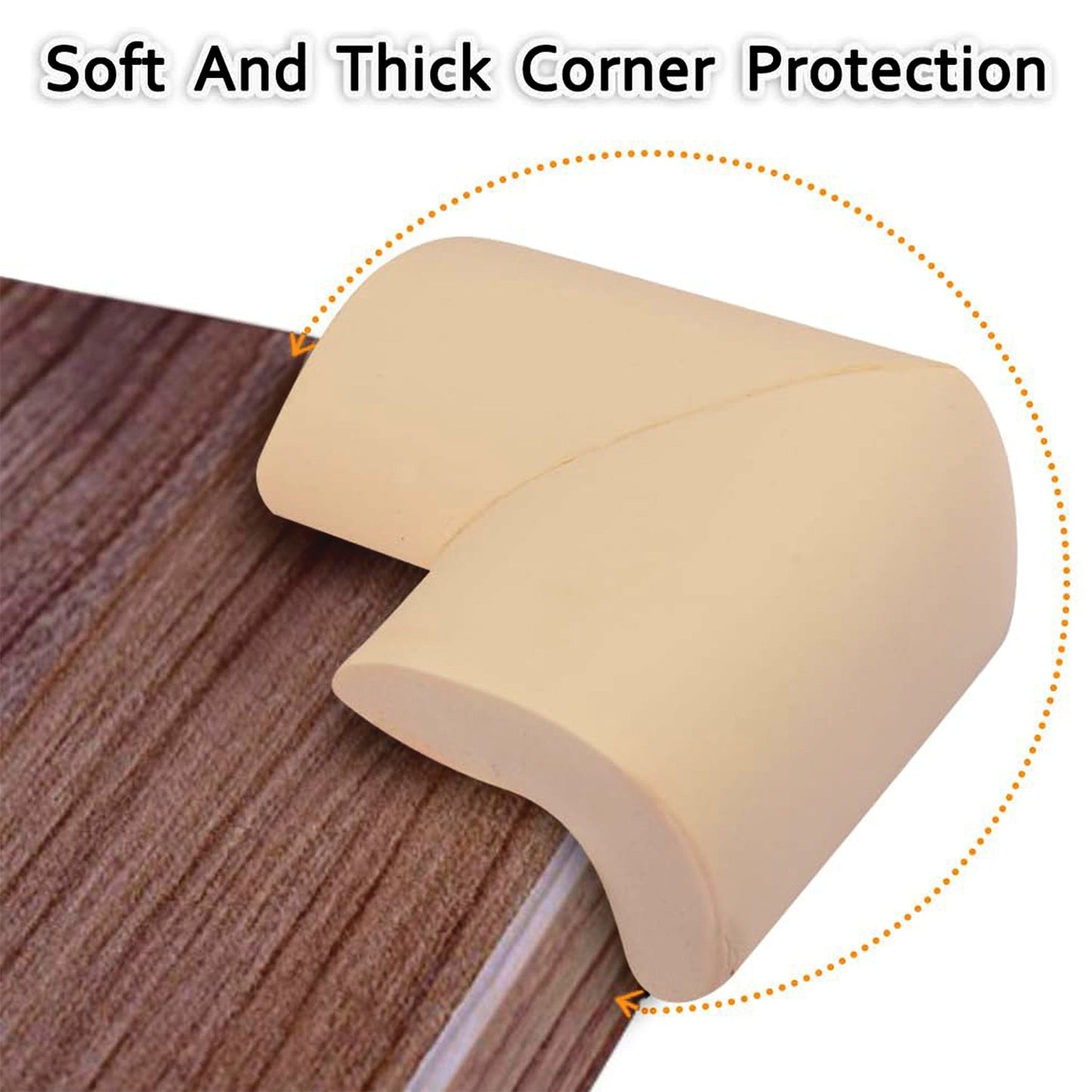 Soft Foam Corner Protectors – Child Safety Padding with Adhesive Tape