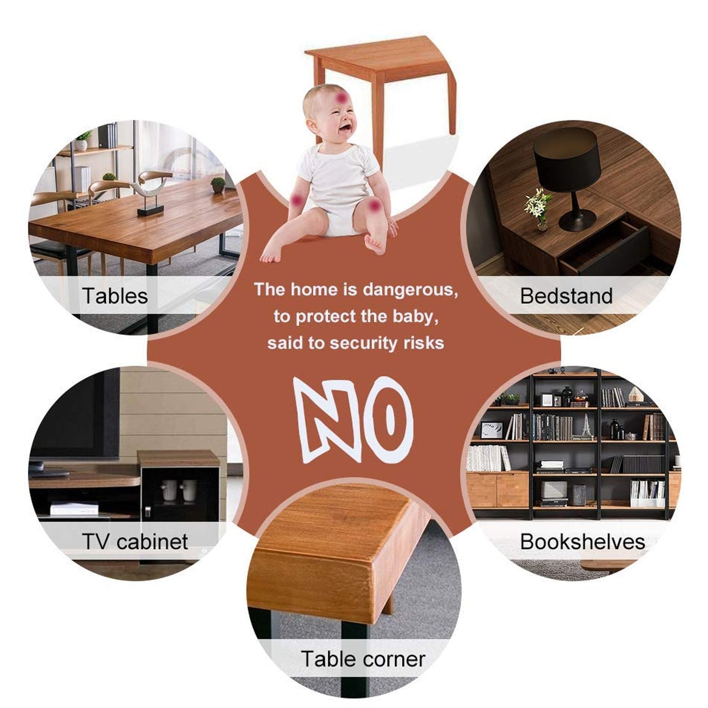 Soft Foam Corner Protectors – Child Safety Padding with Adhesive Tape