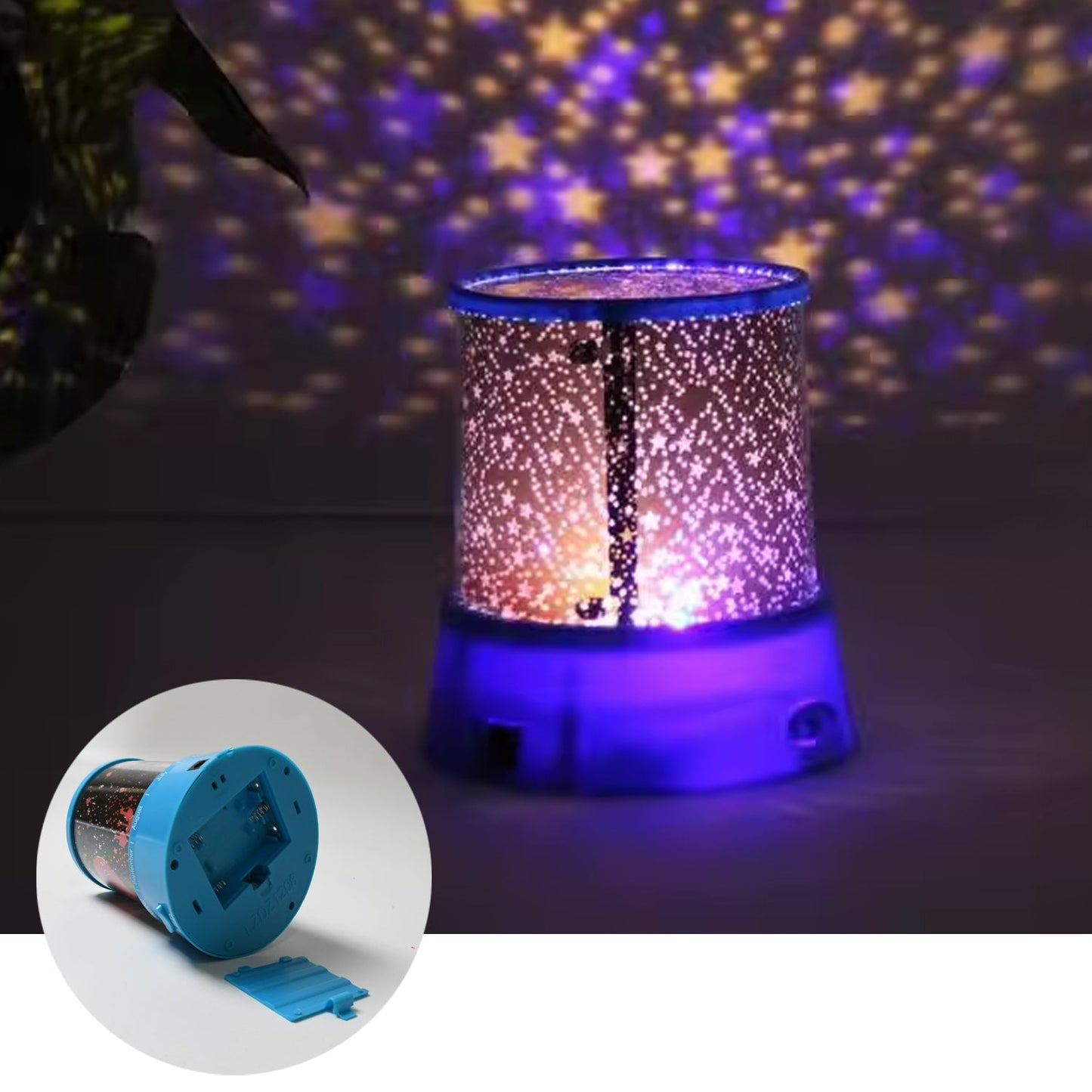 Star Projector Night Light – Rotating LED Lamp with Music | DeoDap