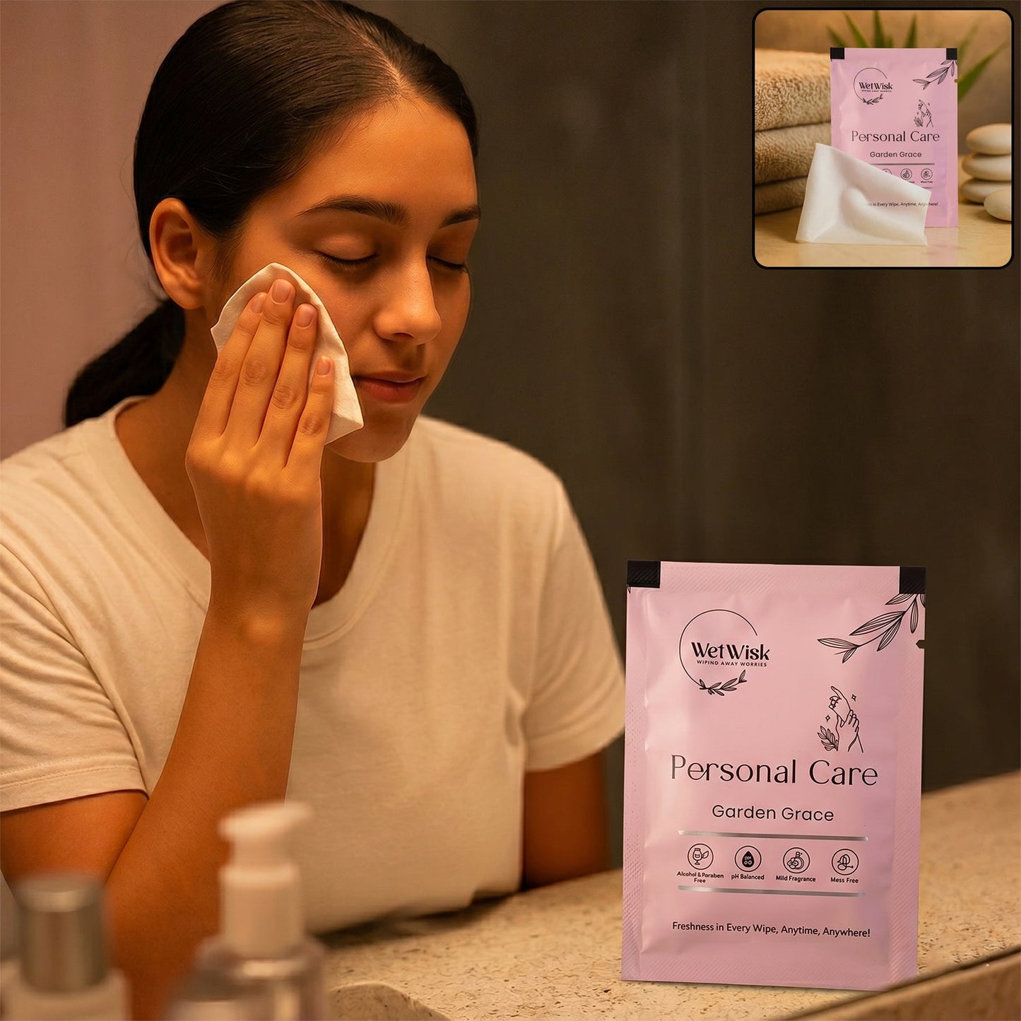 Personal Care Wet Wipes – Gentle Face & Body Cleansing