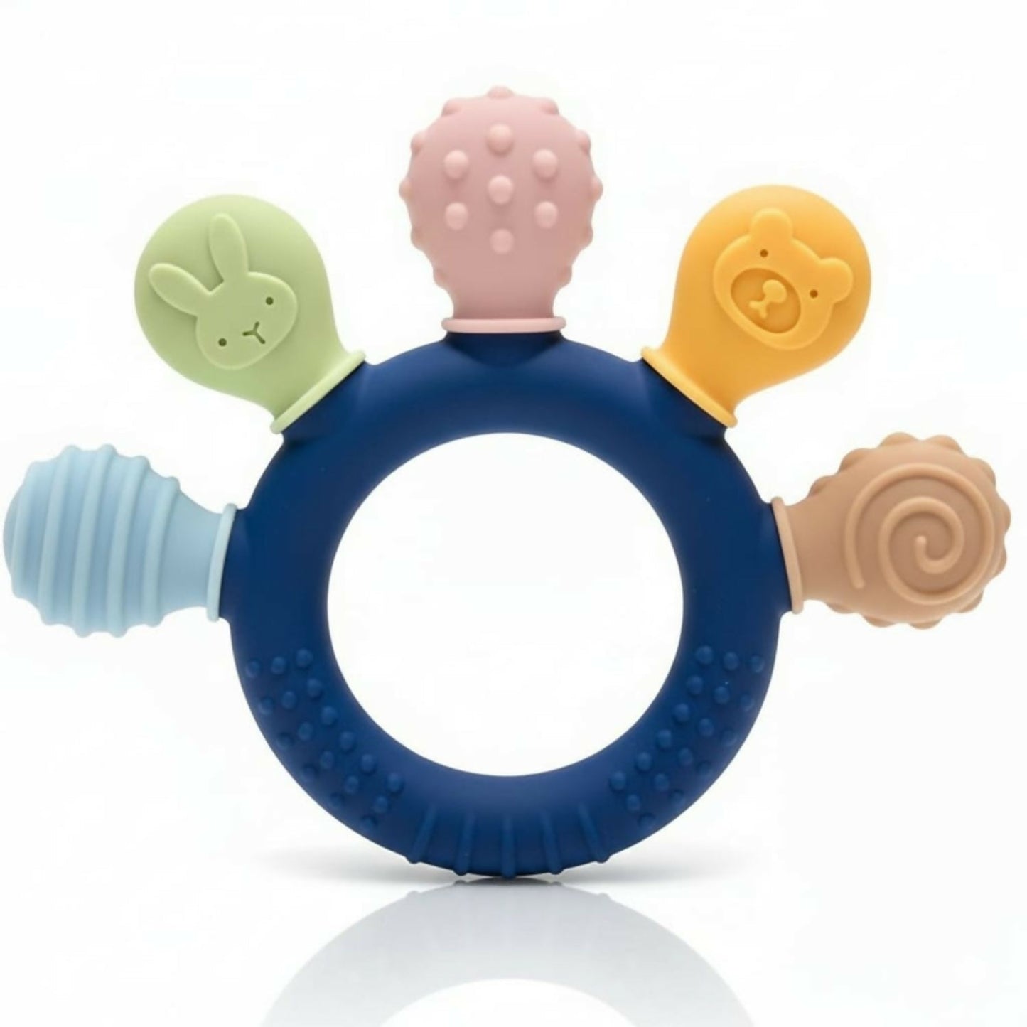 Silicone Baby Teether Hand – Multi-Texture Soothing Relief