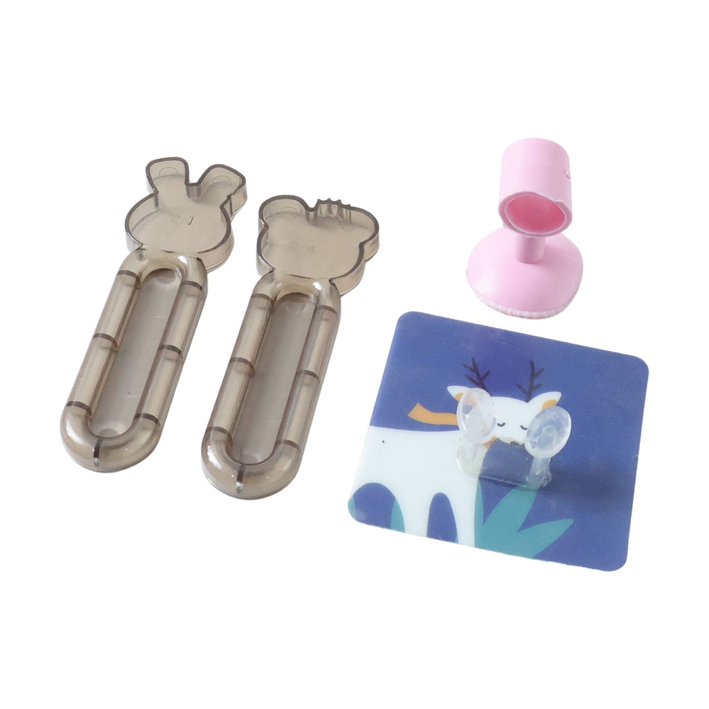 Cartoon Animal Door Stopper Set – Soft Wall Protection