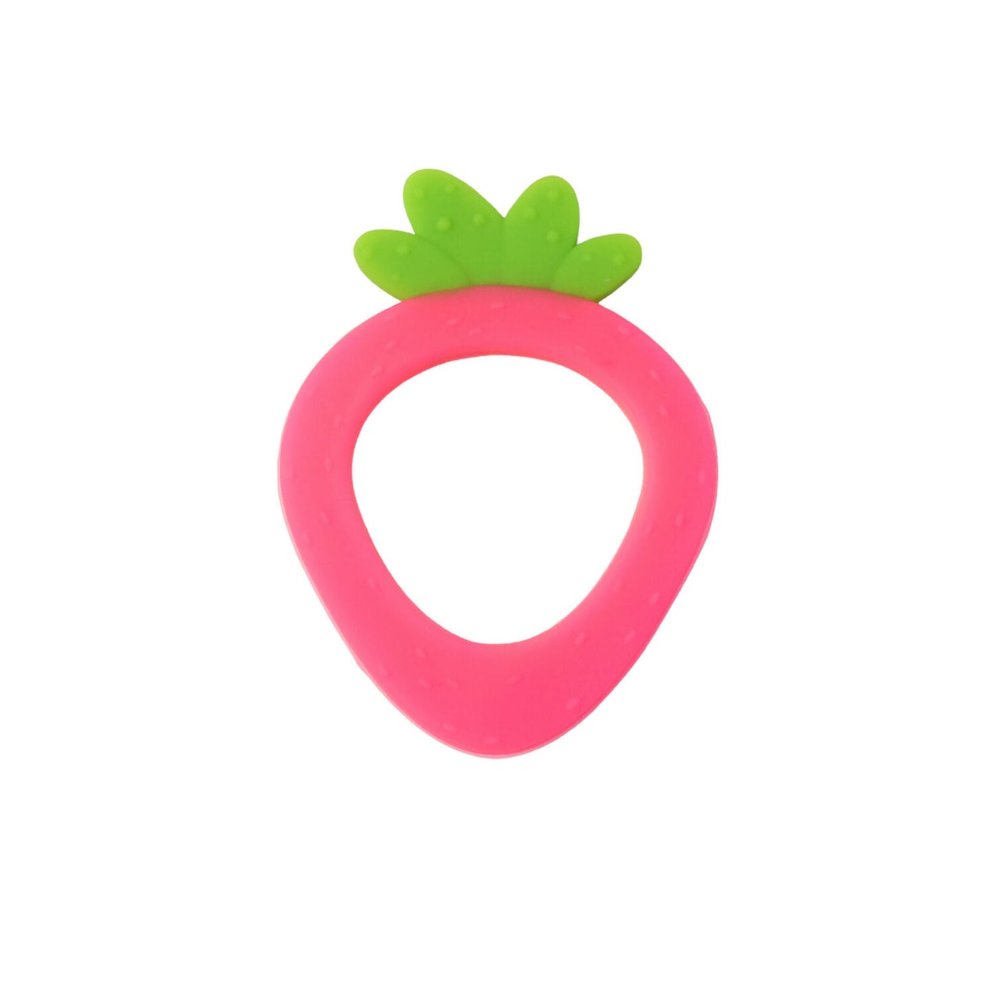 Silicone Baby Teether – Strawberry Shape for Soothing Relief