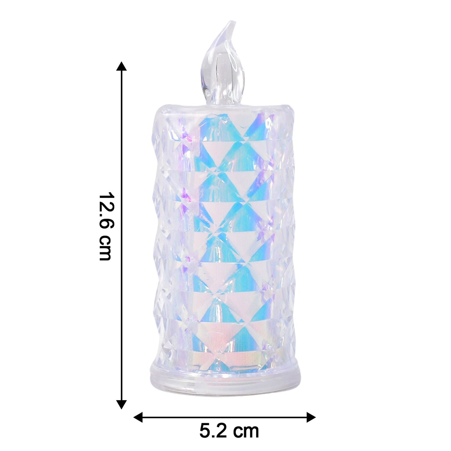 LED Flameless Candle Lights – Set of 3 Crystal Decorative Lights
