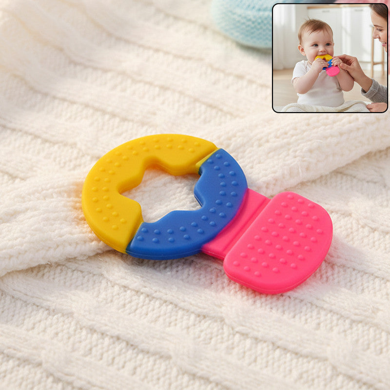 Baby Silicone Teether – Soft, Safe, Colorful Relief Toy