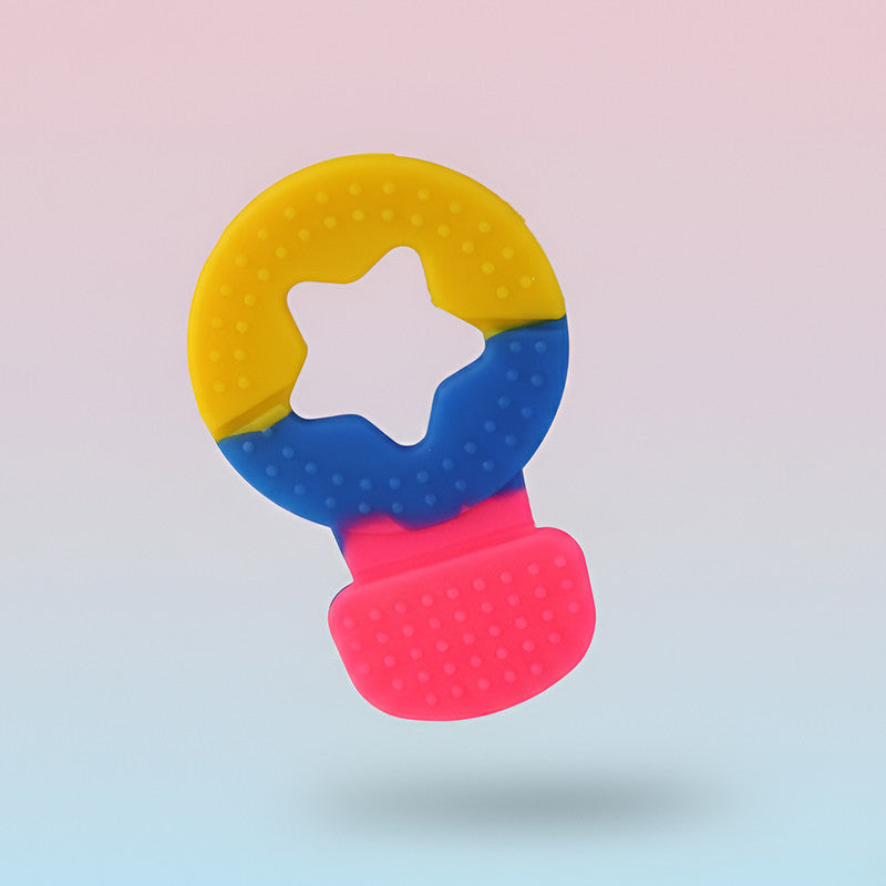 Baby Silicone Teether – Soft, Safe, Colorful Relief Toy