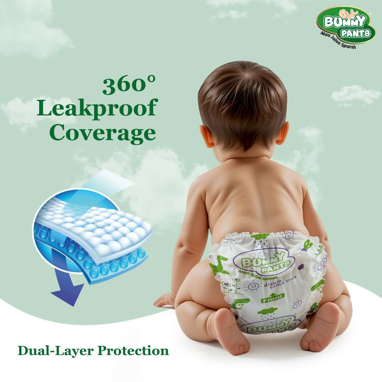 Baby Diaper Pants – Leakproof & Rash-Free Comfort for Active Babies