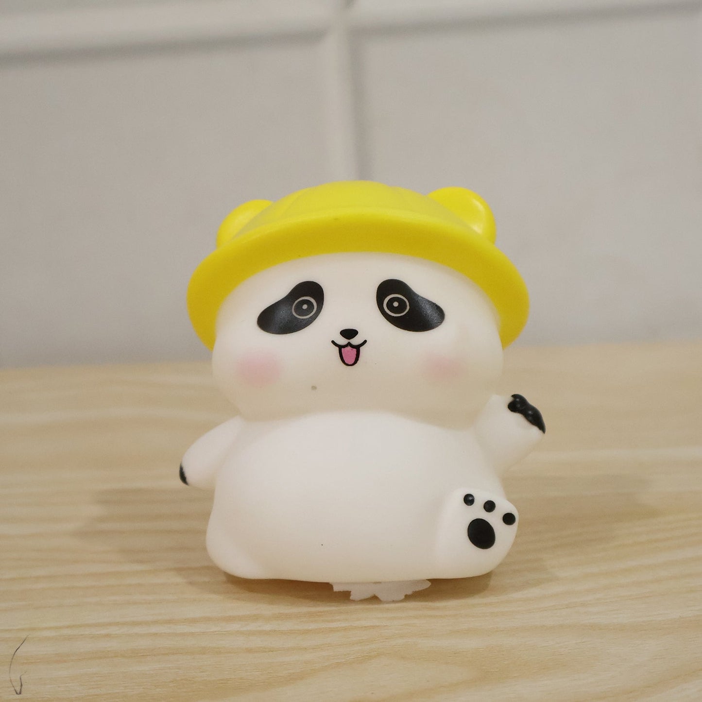 Panda with Hat LED Night Light, Cute Silicone Bedside Lamp for Kids (1 Pc)