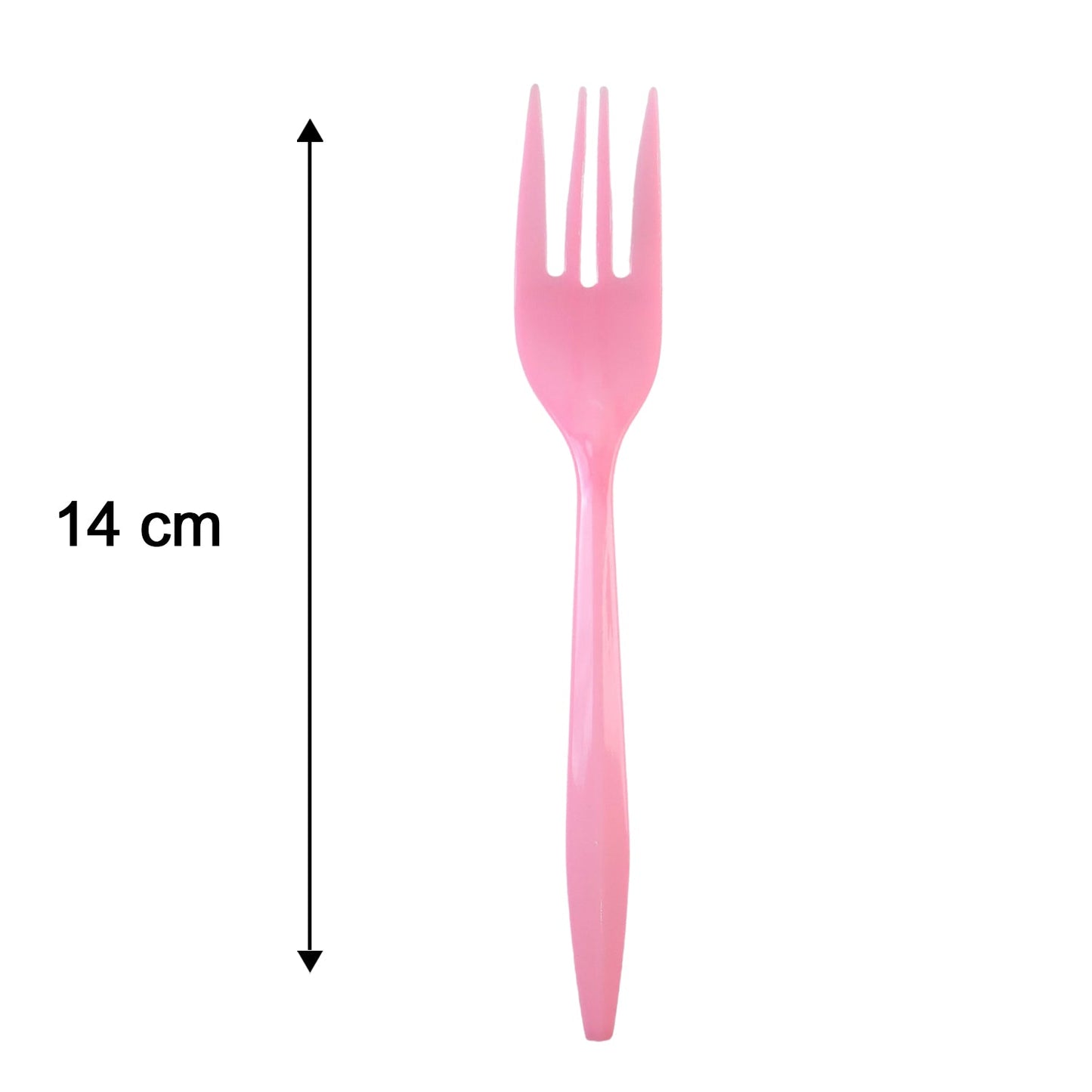 Plastic Fork 24 Pc Set Reusable Multicolour Dinner Forks Unbreakable (24 Pc Set)