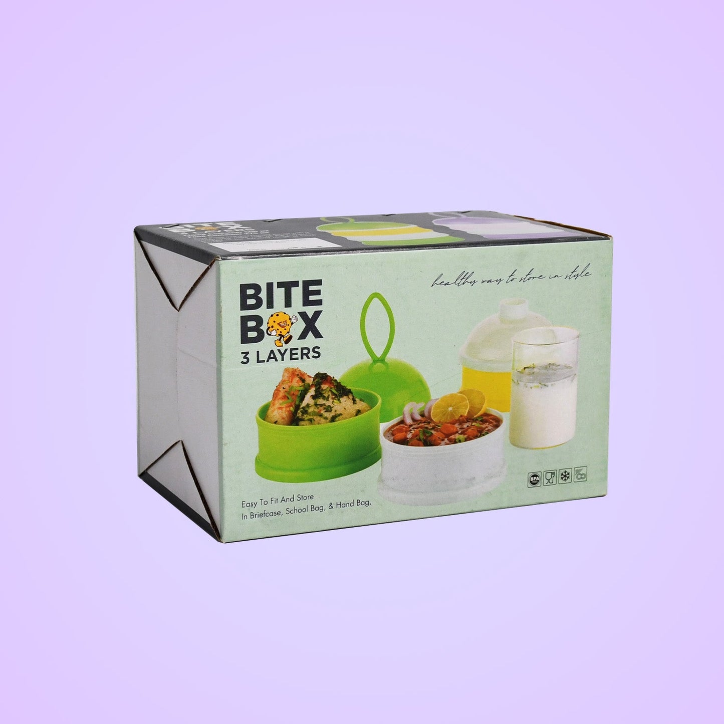 Baby Food Storage Box – 3-Layer Portable | Mini Bubbles