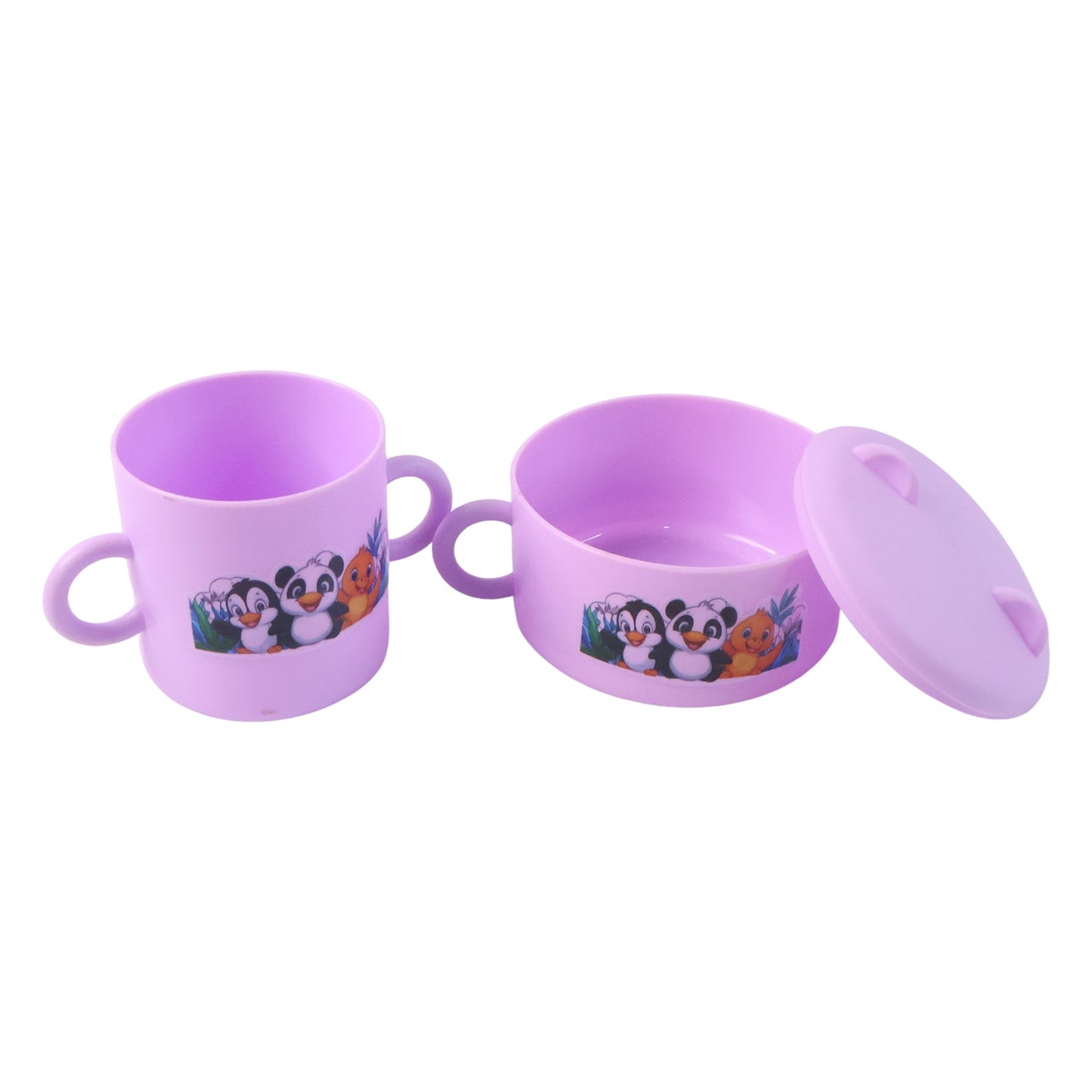 Children’s Tableware Dining Set – Durable Panda Print Meal Kit
