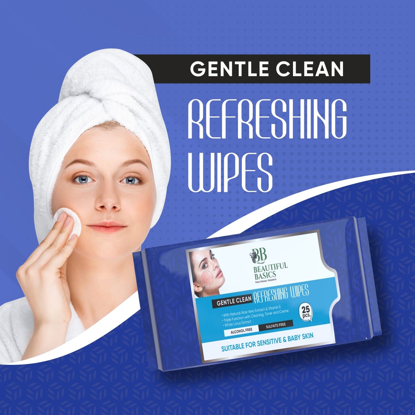 Face Wipes for Dry Sensitive Skin – Gentle Cleansing | Beautiful Basics