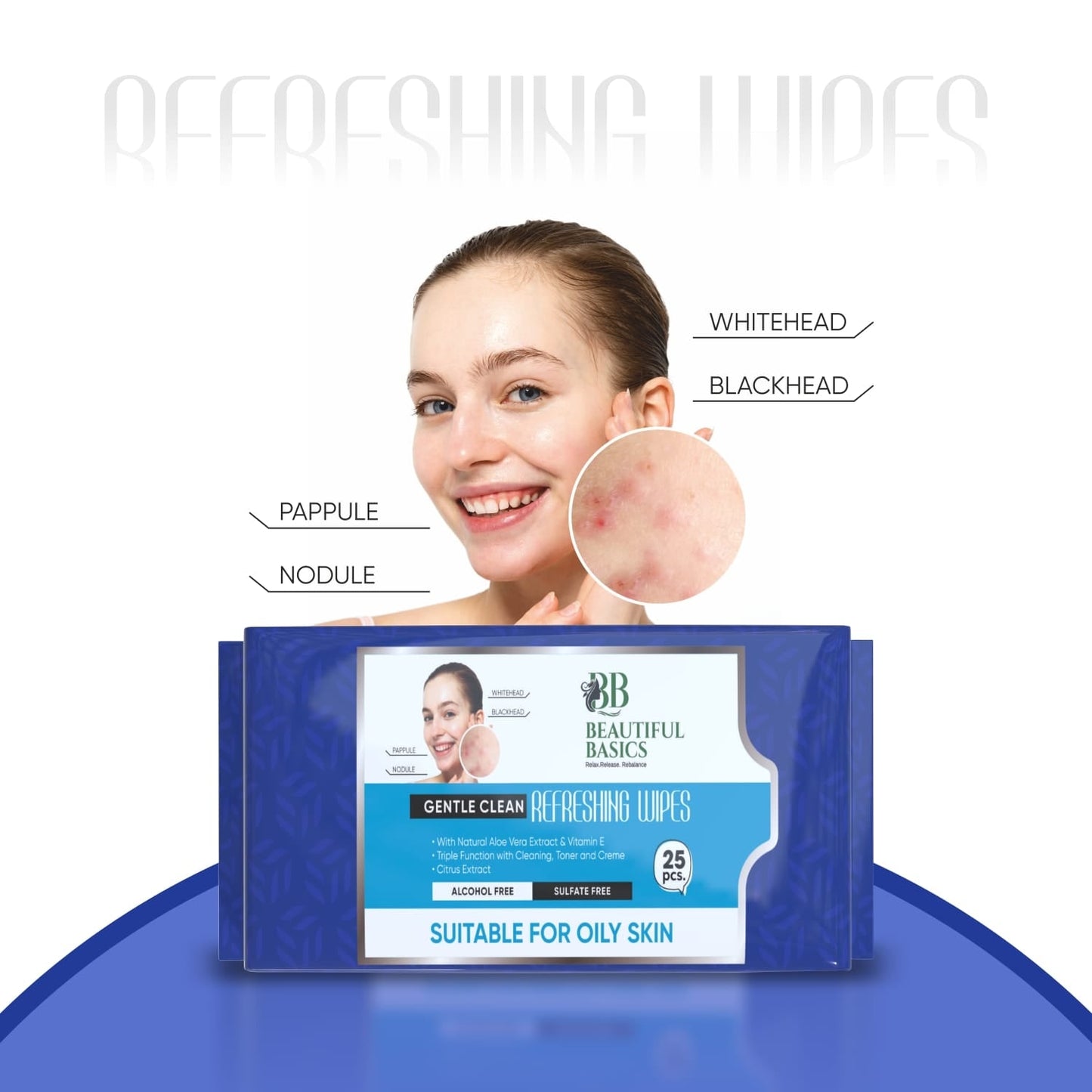 Gentle Face Wipes for All Skin Types – 4x25 Pcs | Beautiful Basics